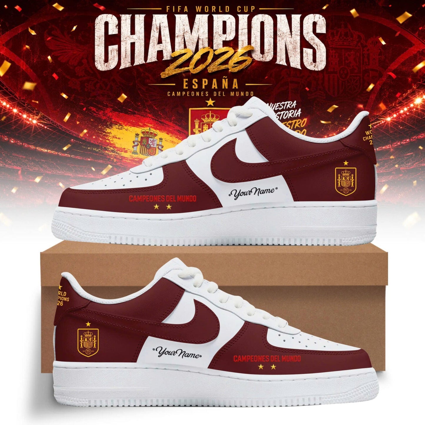 Spain Special World Cup Champions 2026 Limited Edition Shoes