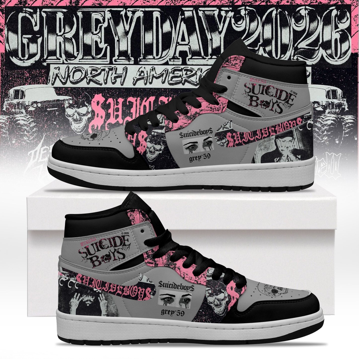 Grey Day 2026: Official Custom Kicks for the Suicideboys Faithful
