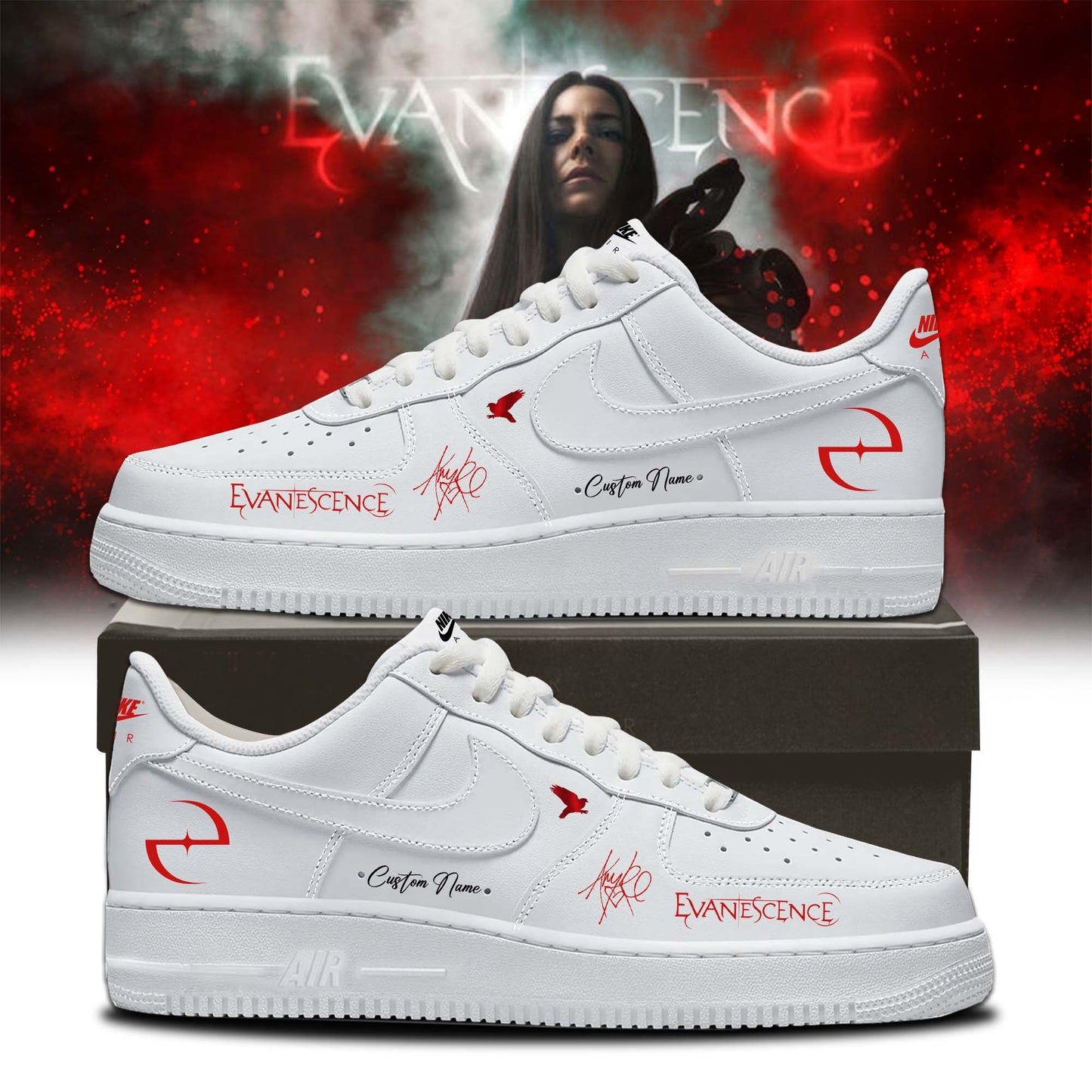EVANESCENCE Sanctuary 2026 World Tour Limited Edition AF1 Sneakers