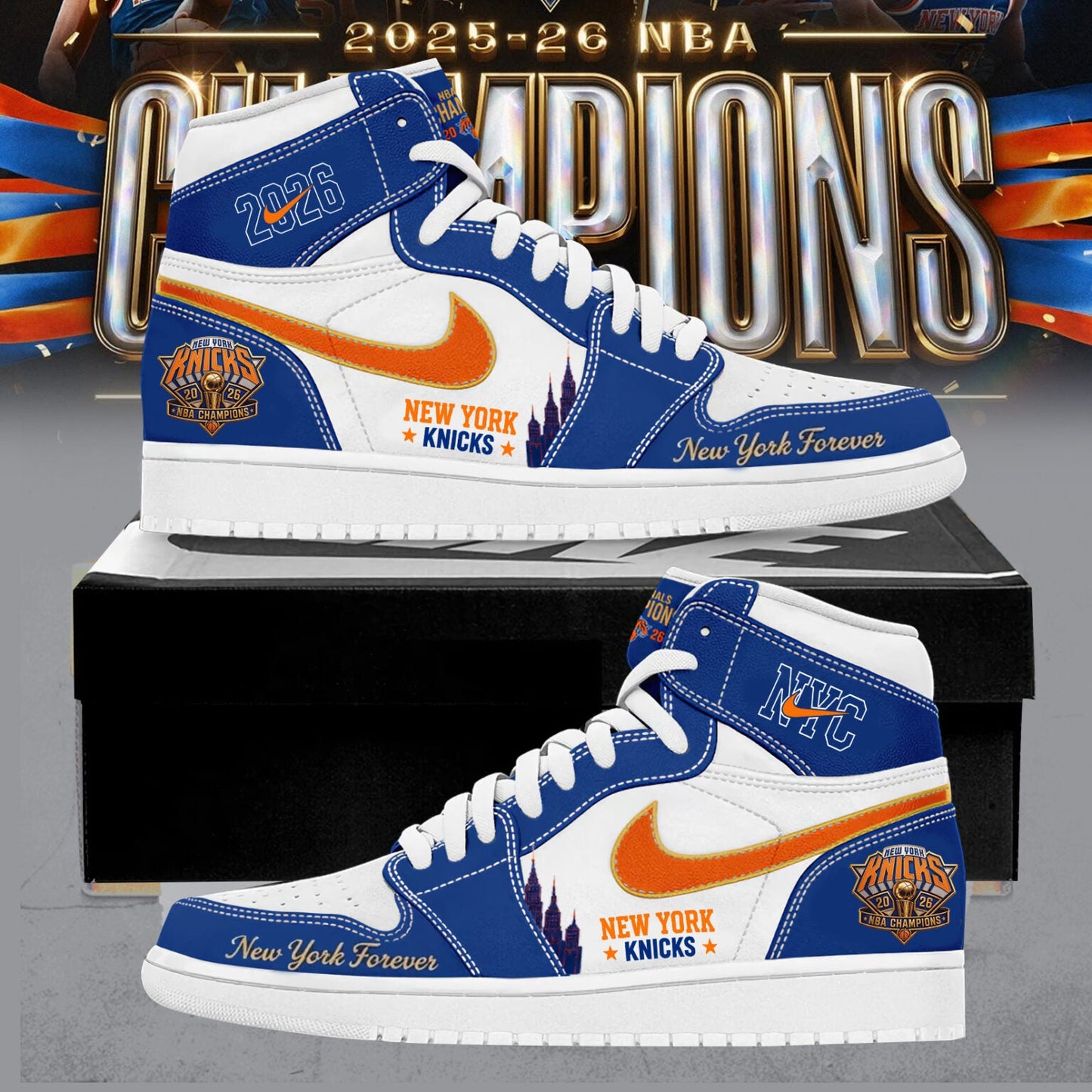 New York Knicks 2026 NBA Champions JD 1 Shoes