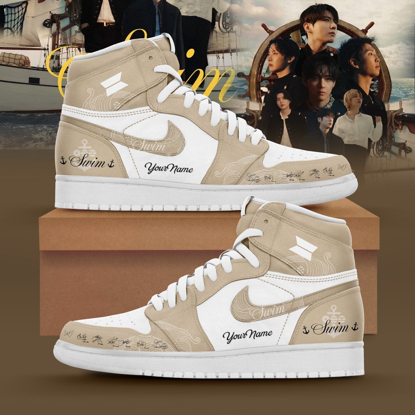 Swim Arirang Album Mixed Mesh Shoes