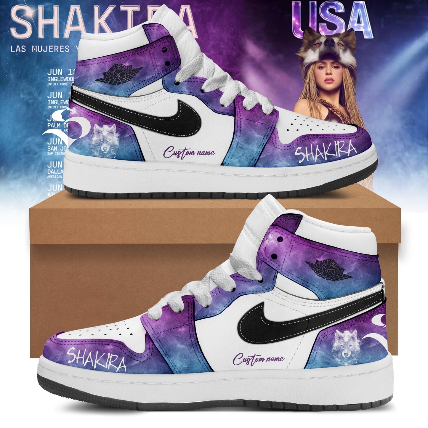 Air Jordan 1: Shakira “ Cosmic She Wolf Edition