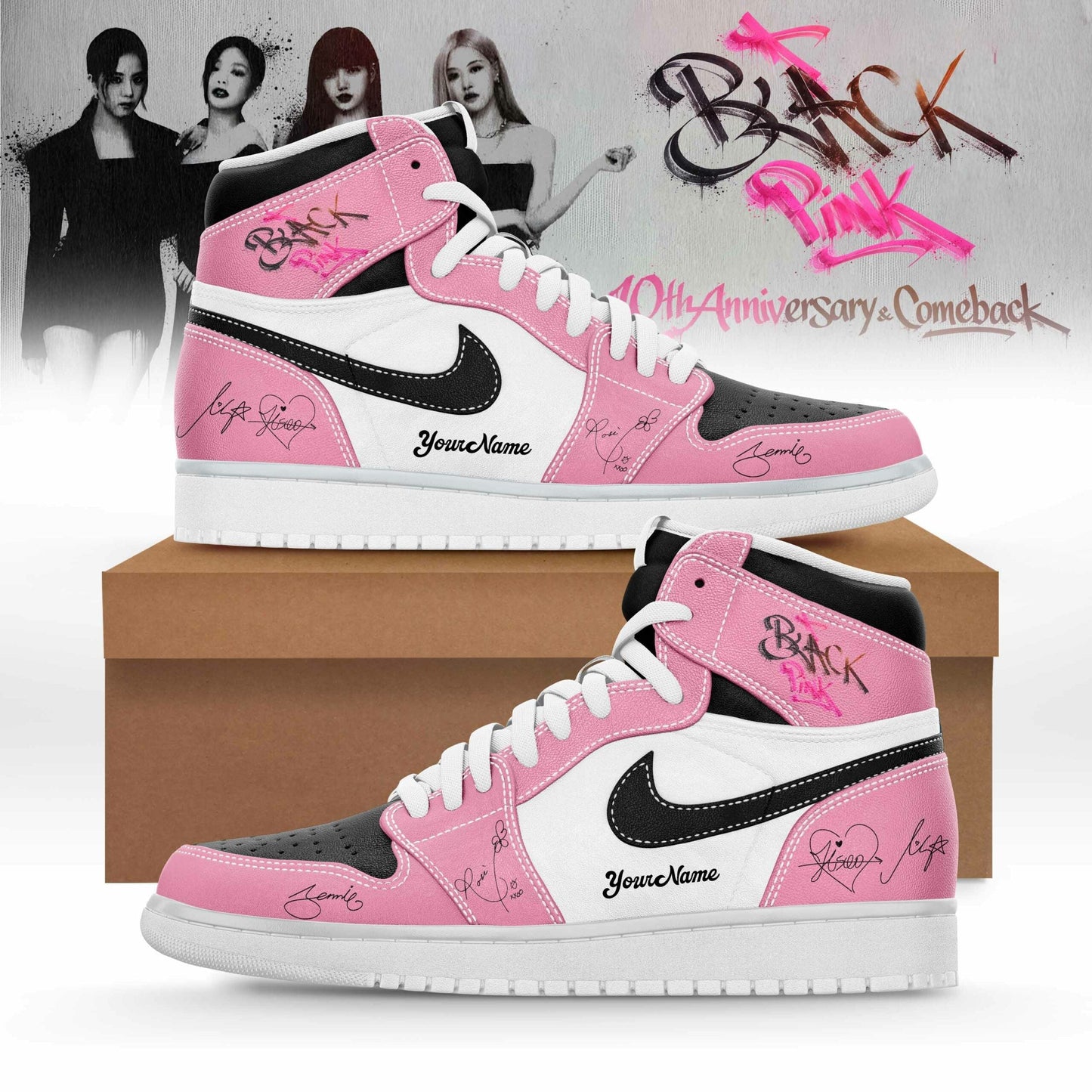 🖤 BLACKPINK “ 10th Anniversary & Comeback 🩷Exclusive Nike Air Jordan 1
