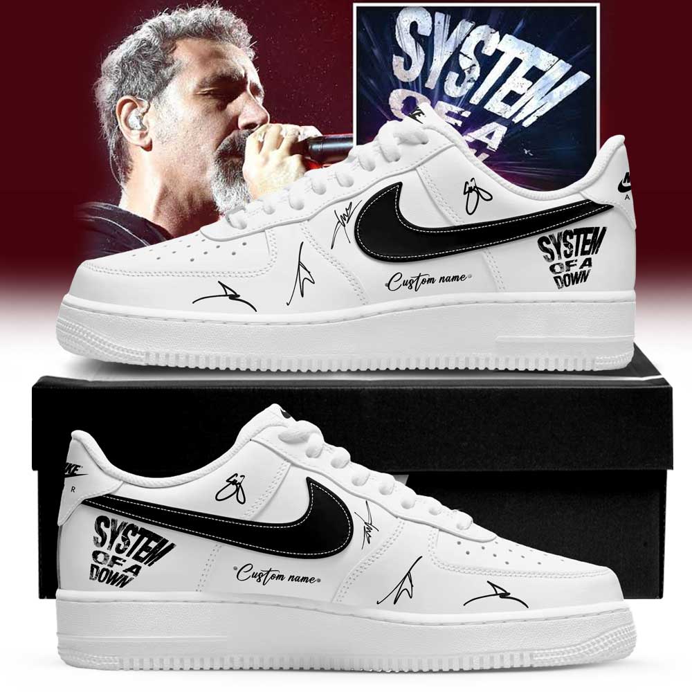System Of A Down Queens of the Stone Age và Acid Bath Limited Signature Custom Name Shoes