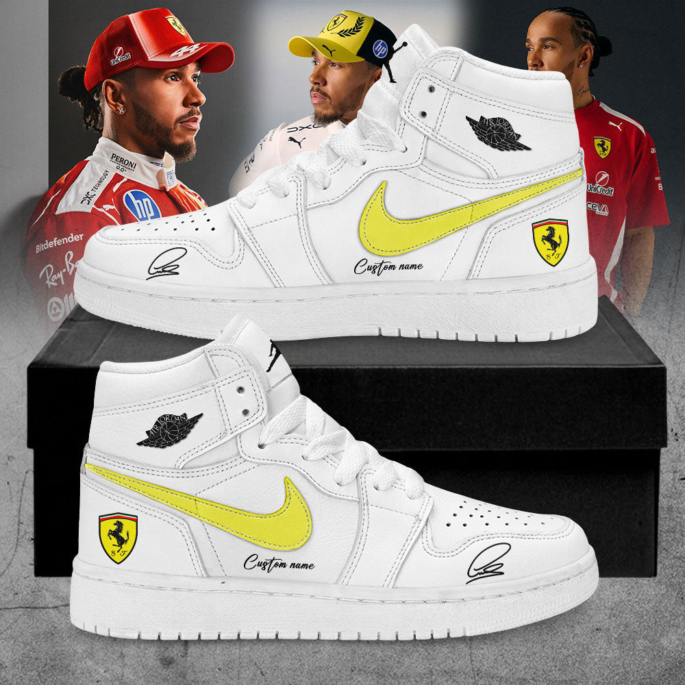 Hamilton Scuderia Ferrari Limited Edition Signature Custom Name Shoes