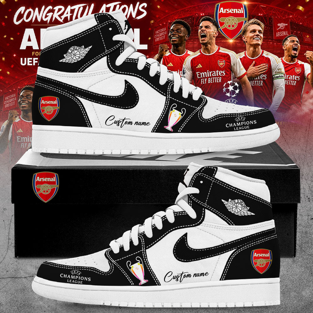 Arsenal x UEFA Champions League 2026 Custom Name Shoes V2
