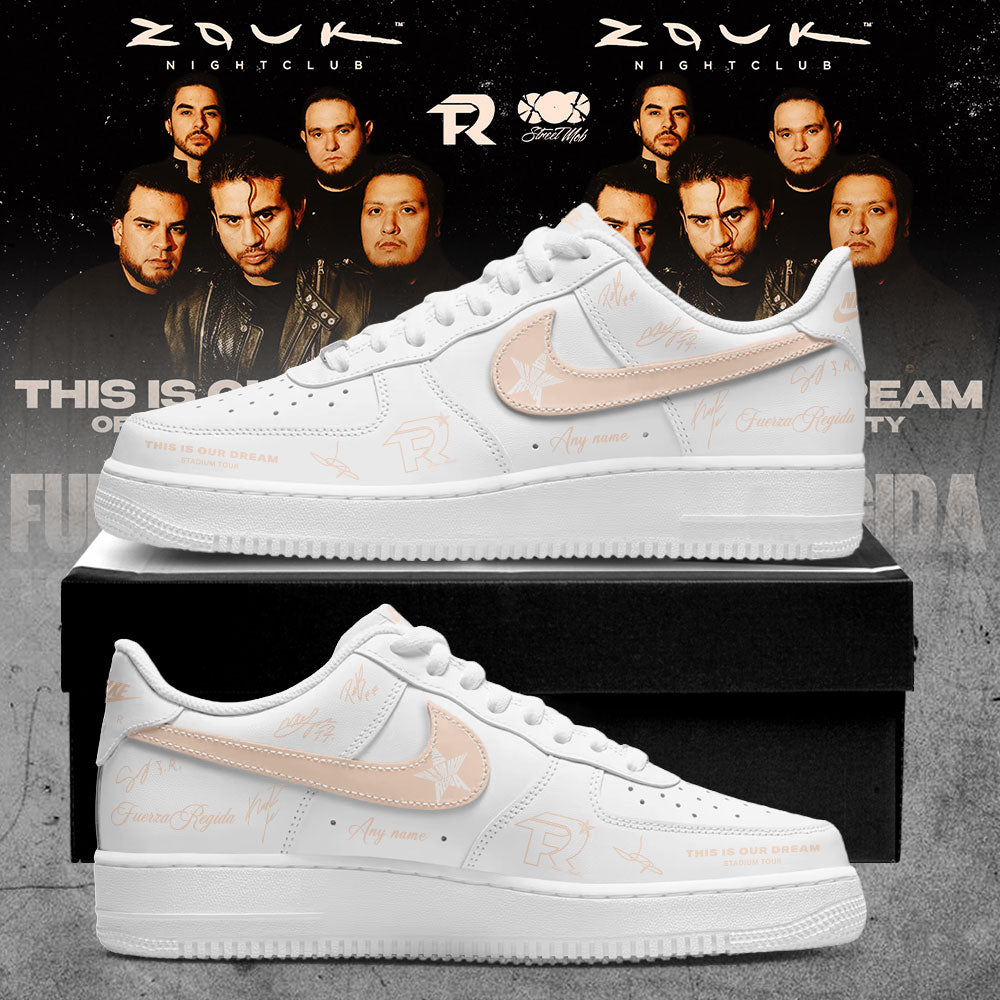 Fuerza Regida This Is Our Dream Stadium Tour 2026 Signature Custom Name Shoes