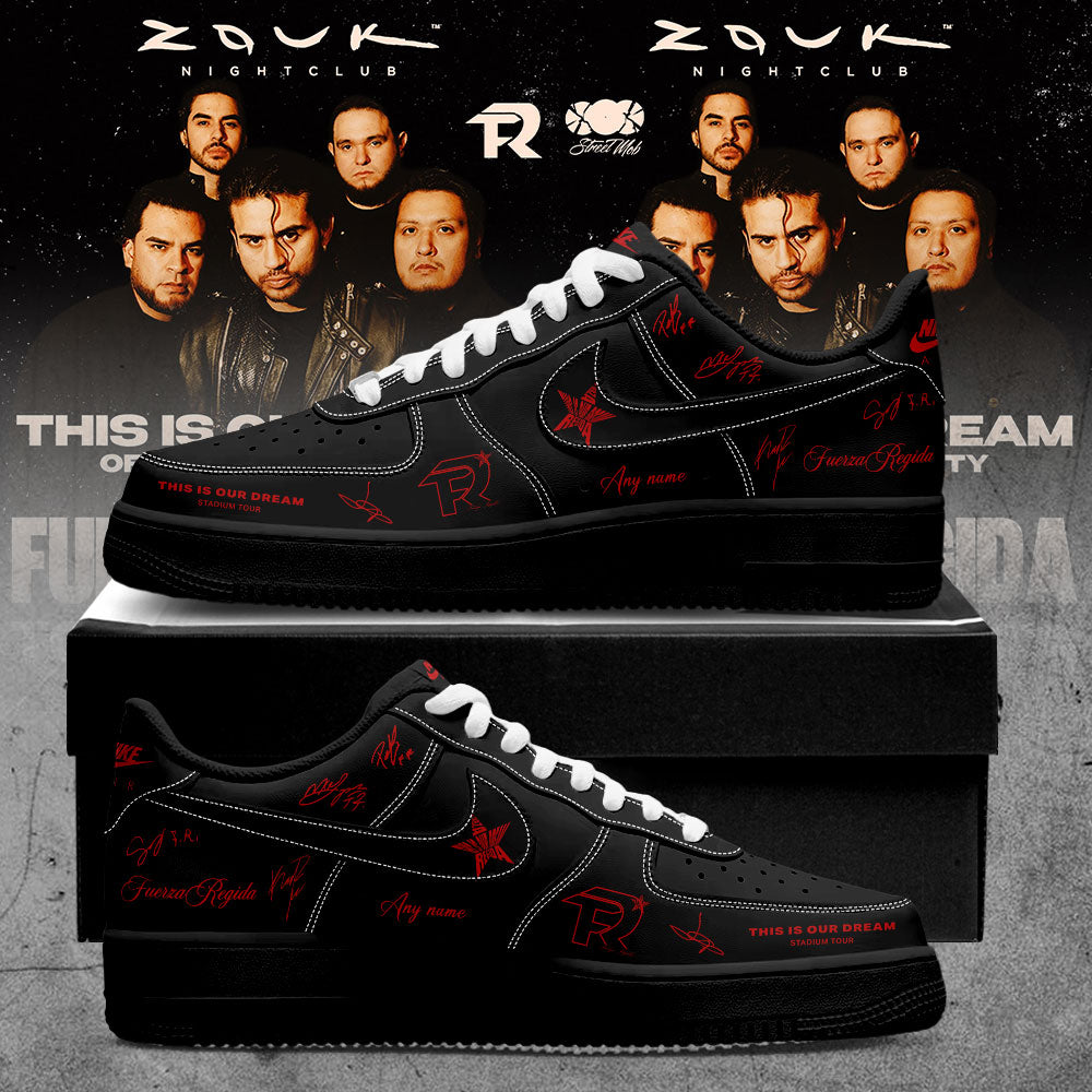 Fuerza Regida This Is Our Dream Stadium Tour 2026 Signature Custom Name Shoes