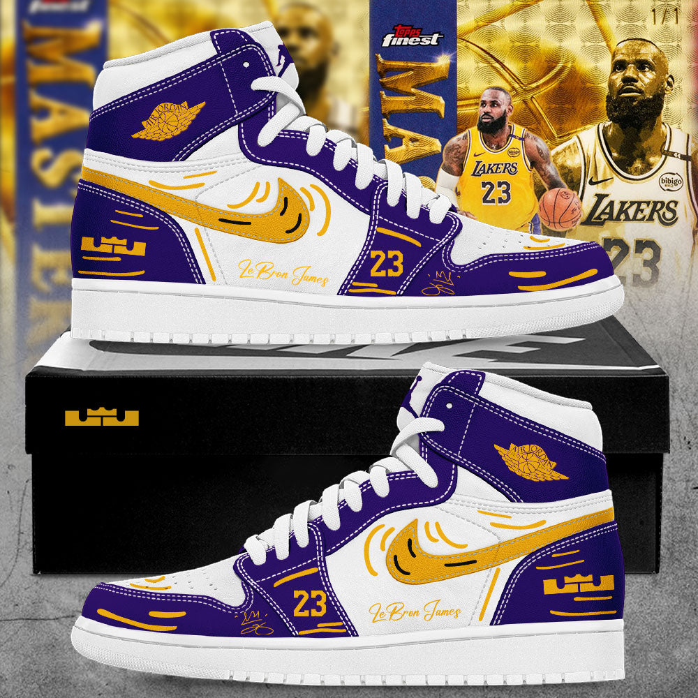 LA Lakers x LeBron James New Version Signature 2026 Custom Name Shoes JD