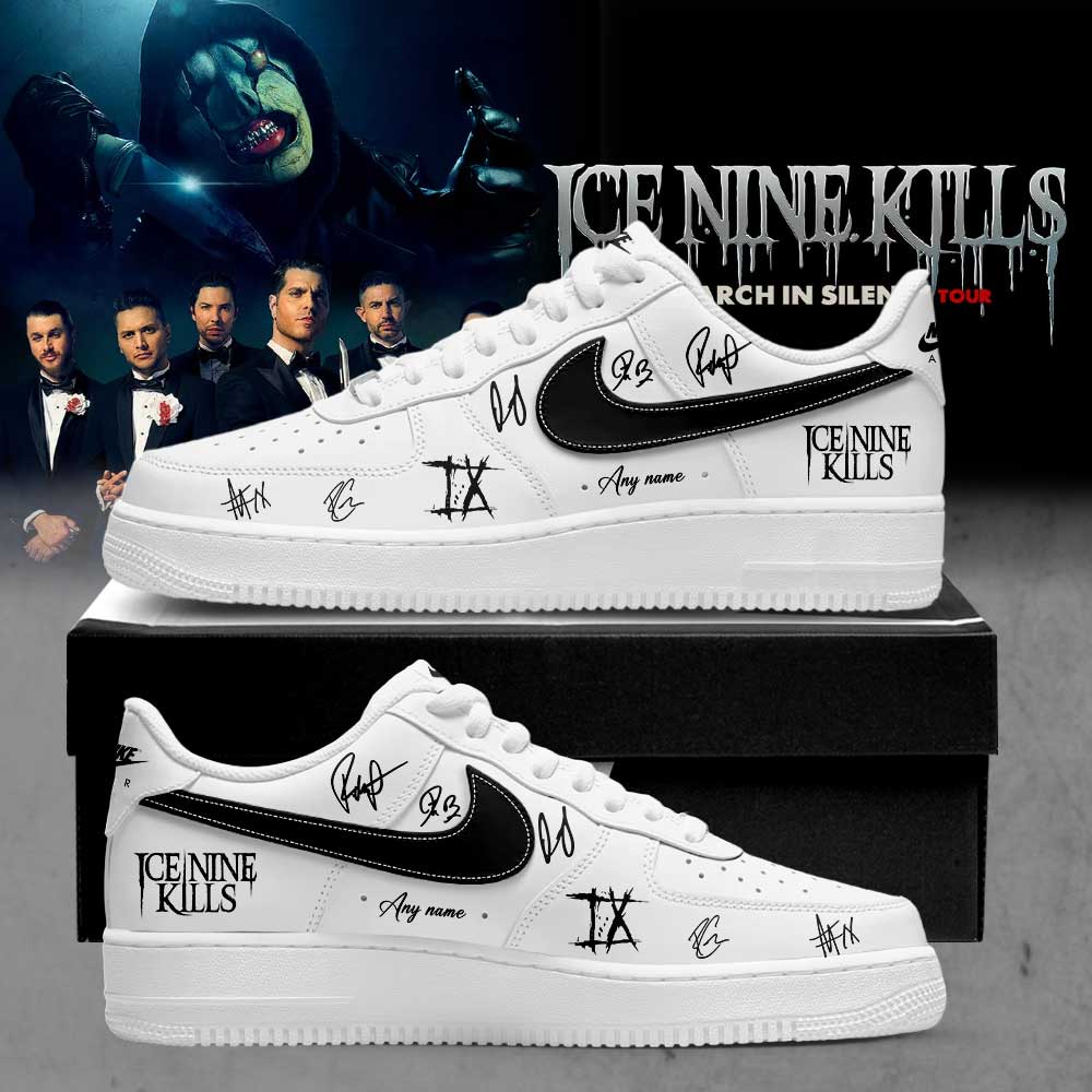 Ice Nine Kills March In Silence Tour Signature Custom Name AF1 Shoes