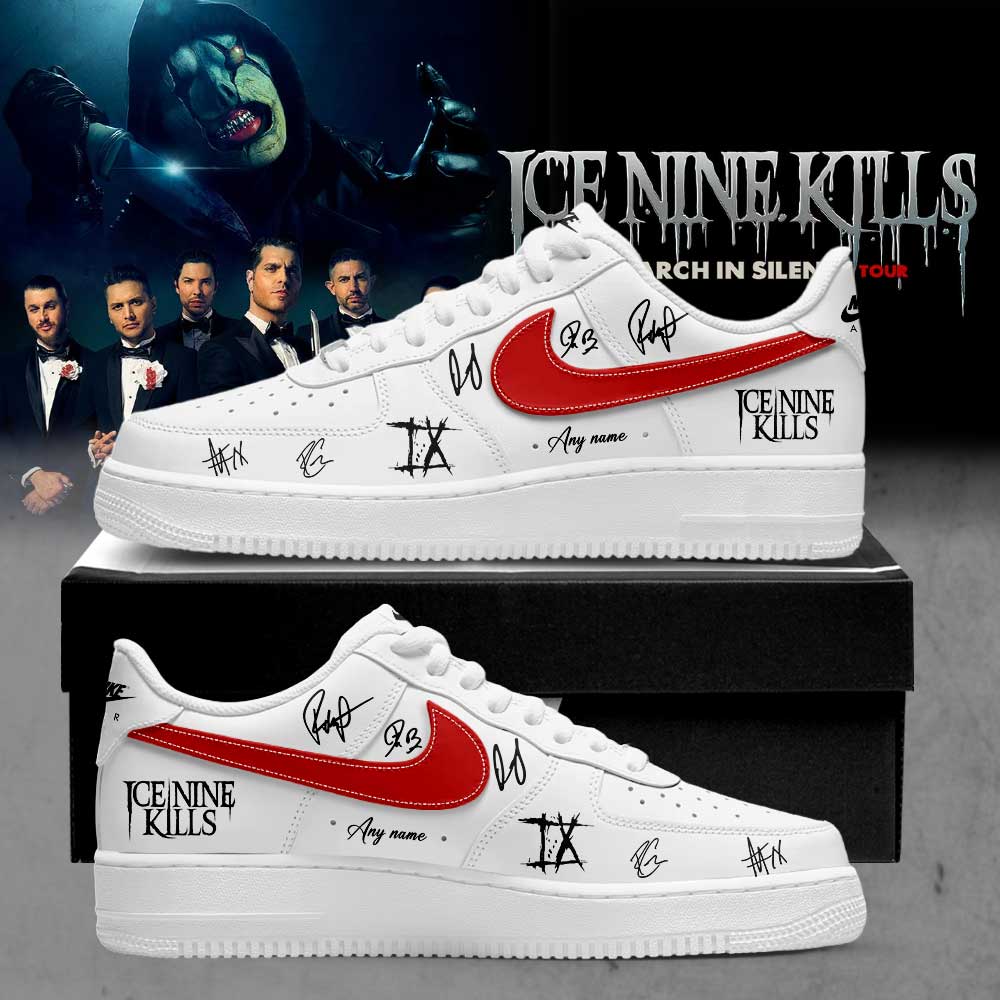 Ice Nine Kills March In Silence Tour Signature Custom Name AF1 Shoes