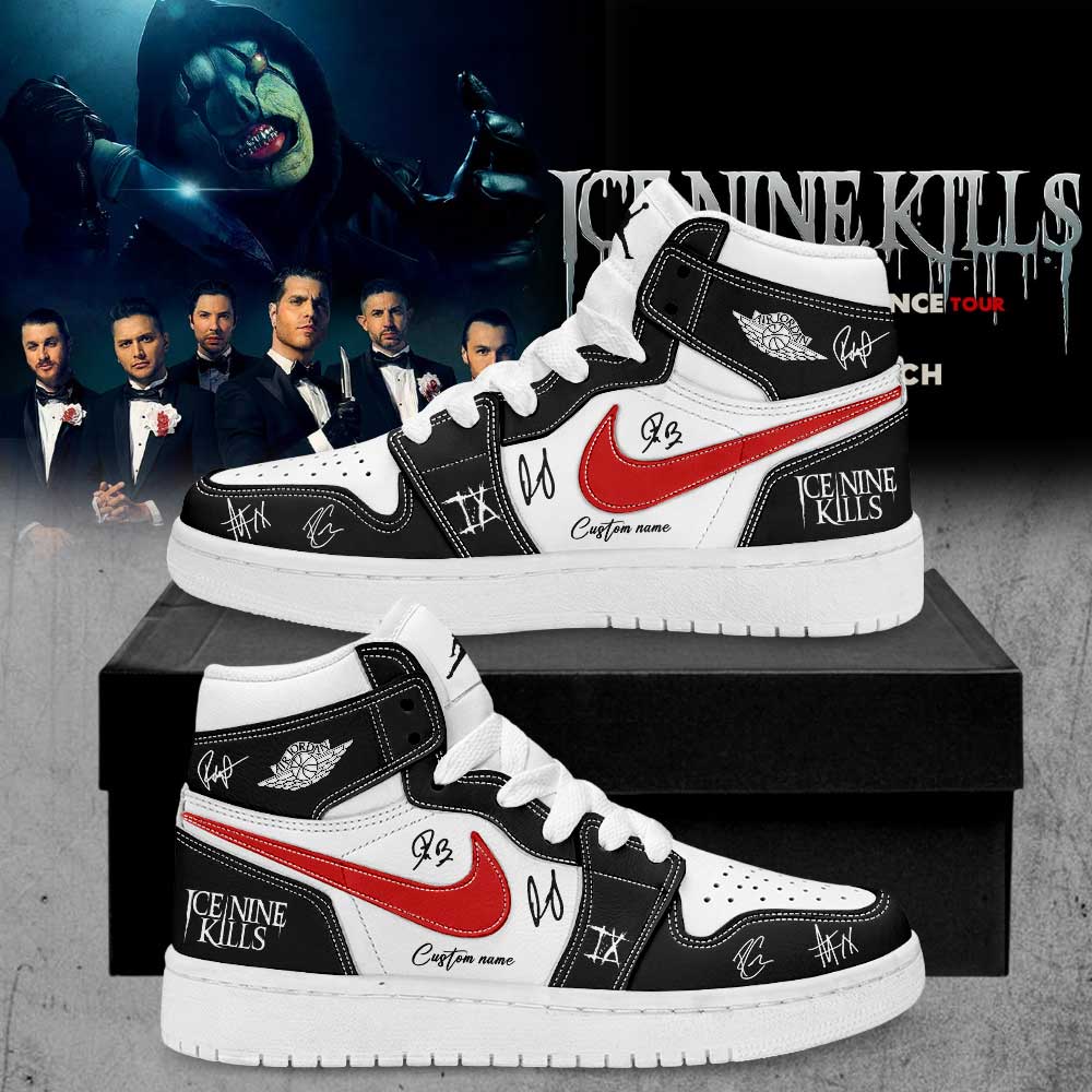 Ice Nine Kills March In Silence Tour Signature Custom Name JD Shoes