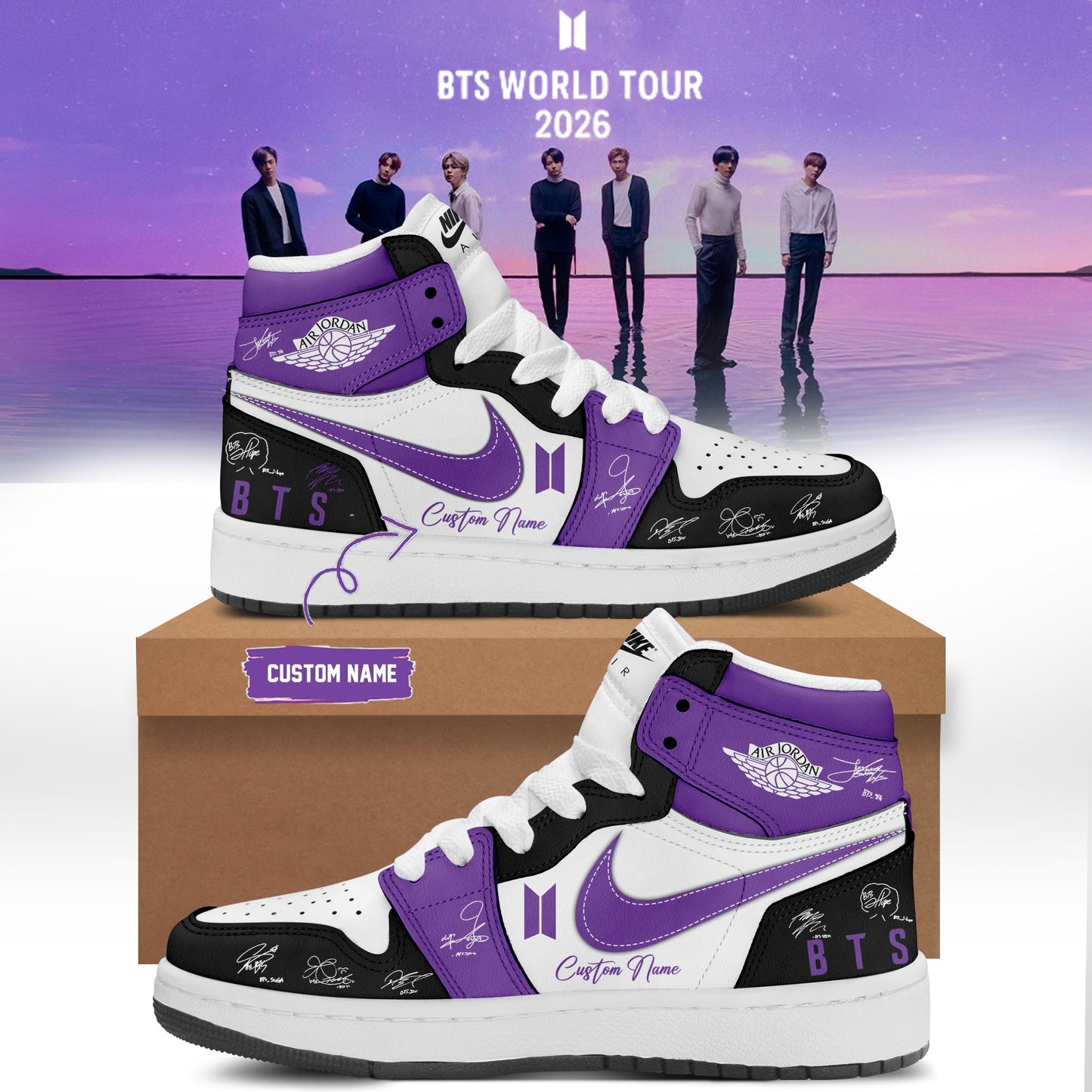 BTS Comeback & World Tour 2026 Limited Edition Signature “ Shoes