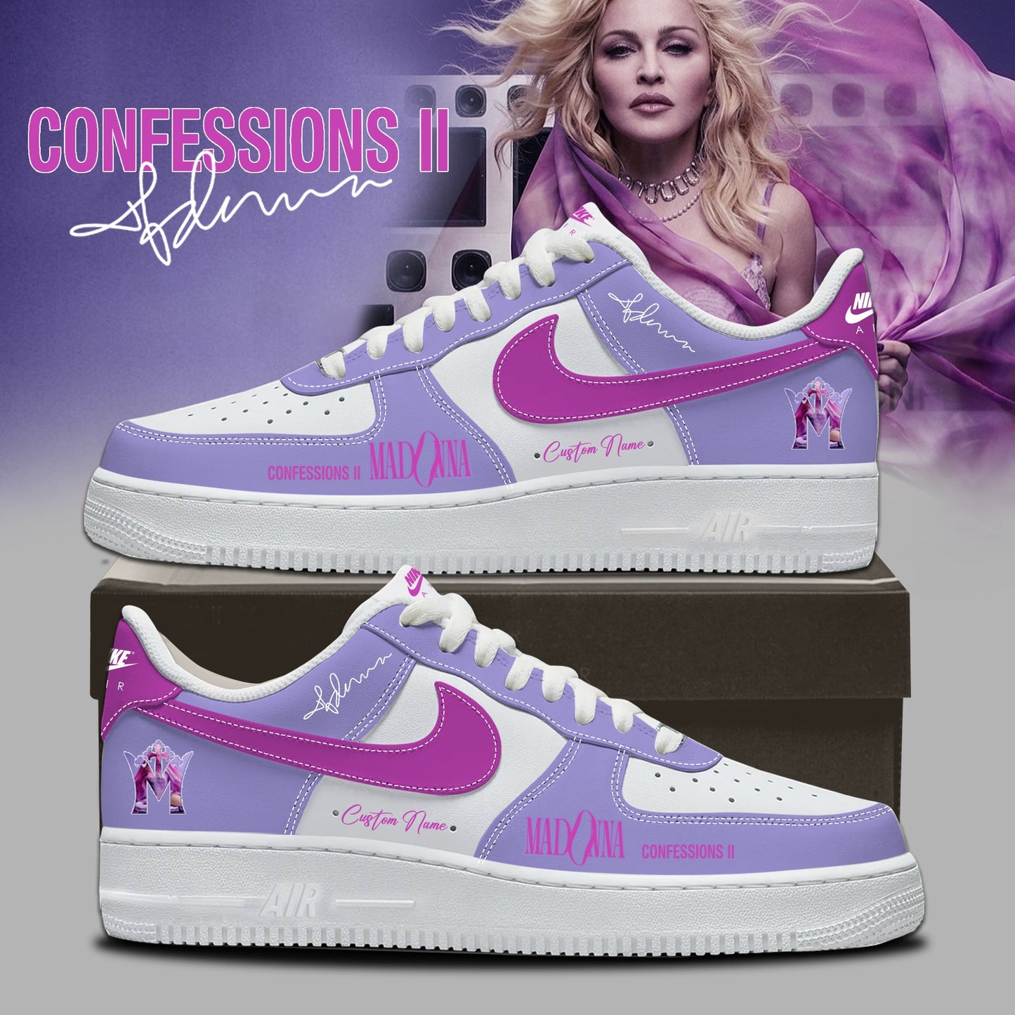 Madonna Confessions New Album Limited Edition AF1 Sneakers