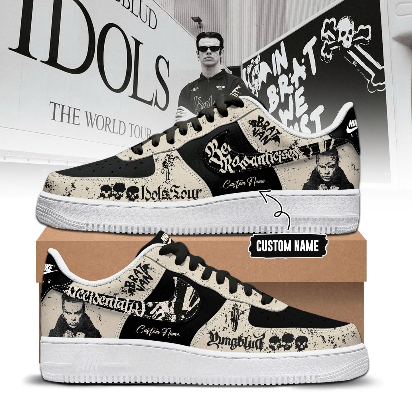 YBD Idols The World Tour 2026 Limited Edition AF1 Sneakers