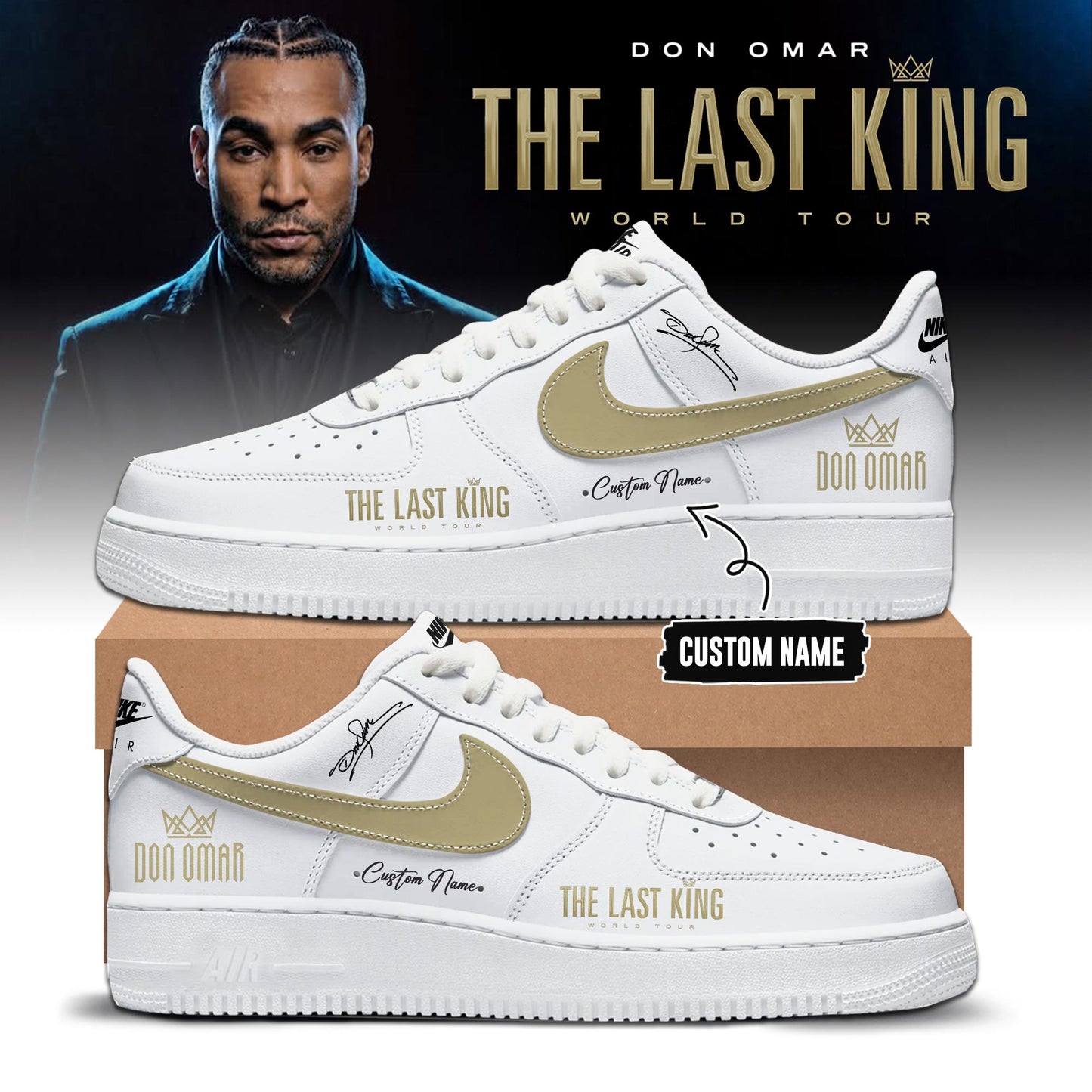 THE LAST KING WORLD TOUR 2026 Limited Edition AF1 Sneakers