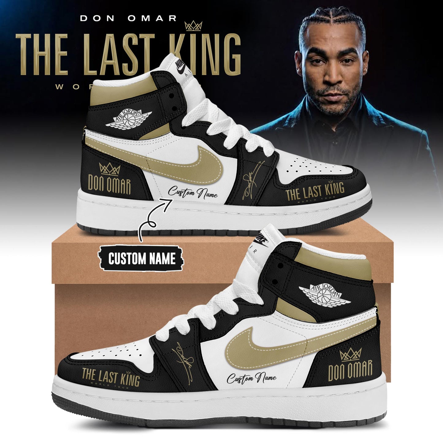 THE LAST KING WORLD TOUR 2026 Limited Edition AJ1 Sneakers