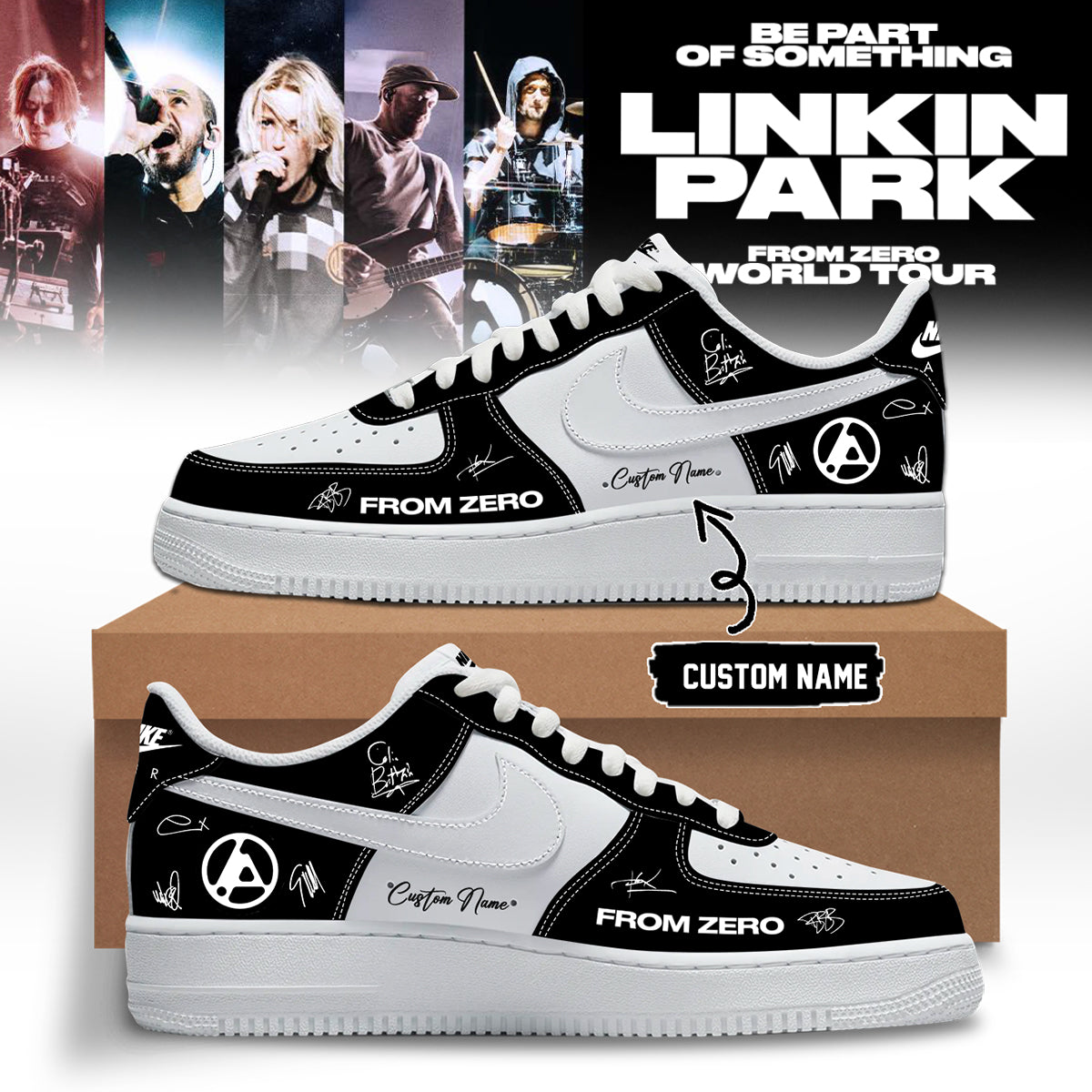 Linkin Park From Zero World Tour 2026 Signed Shoes