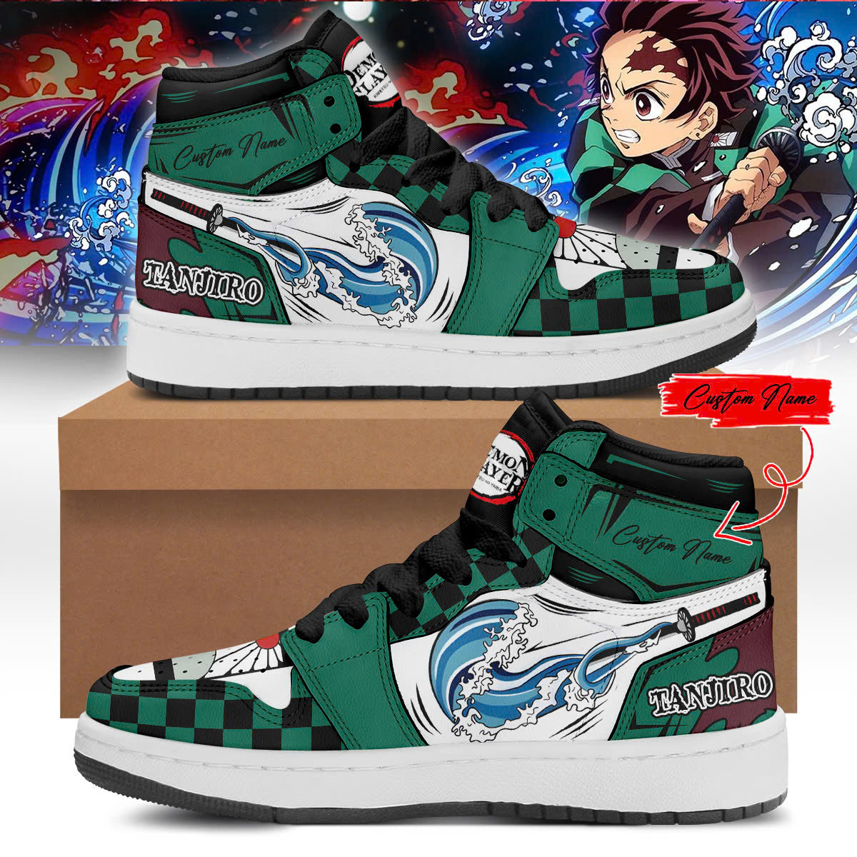 Texas Rangers vs Demon slayer 2025 New Air Jordan 1 Sneaker