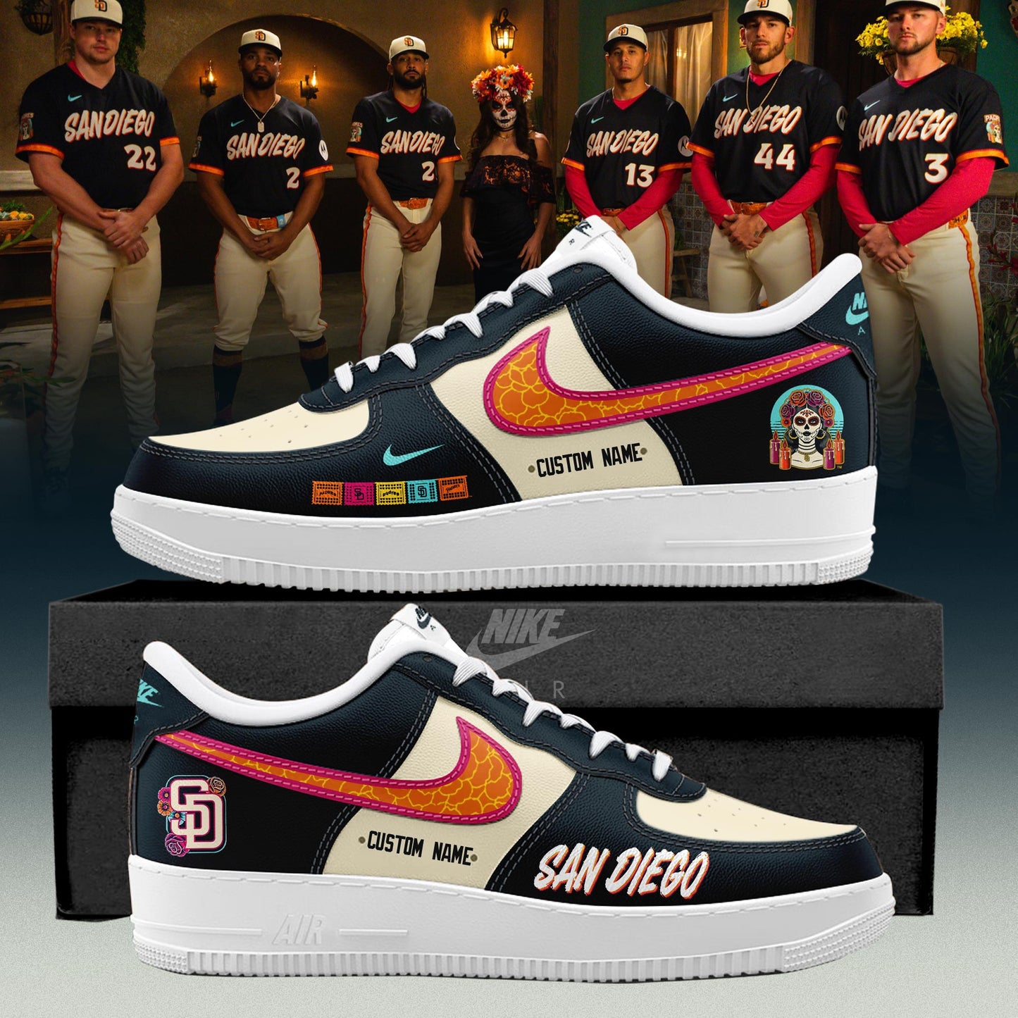 San Diego Padres City Connect 2026 Limited Edition AF1 Sneaker