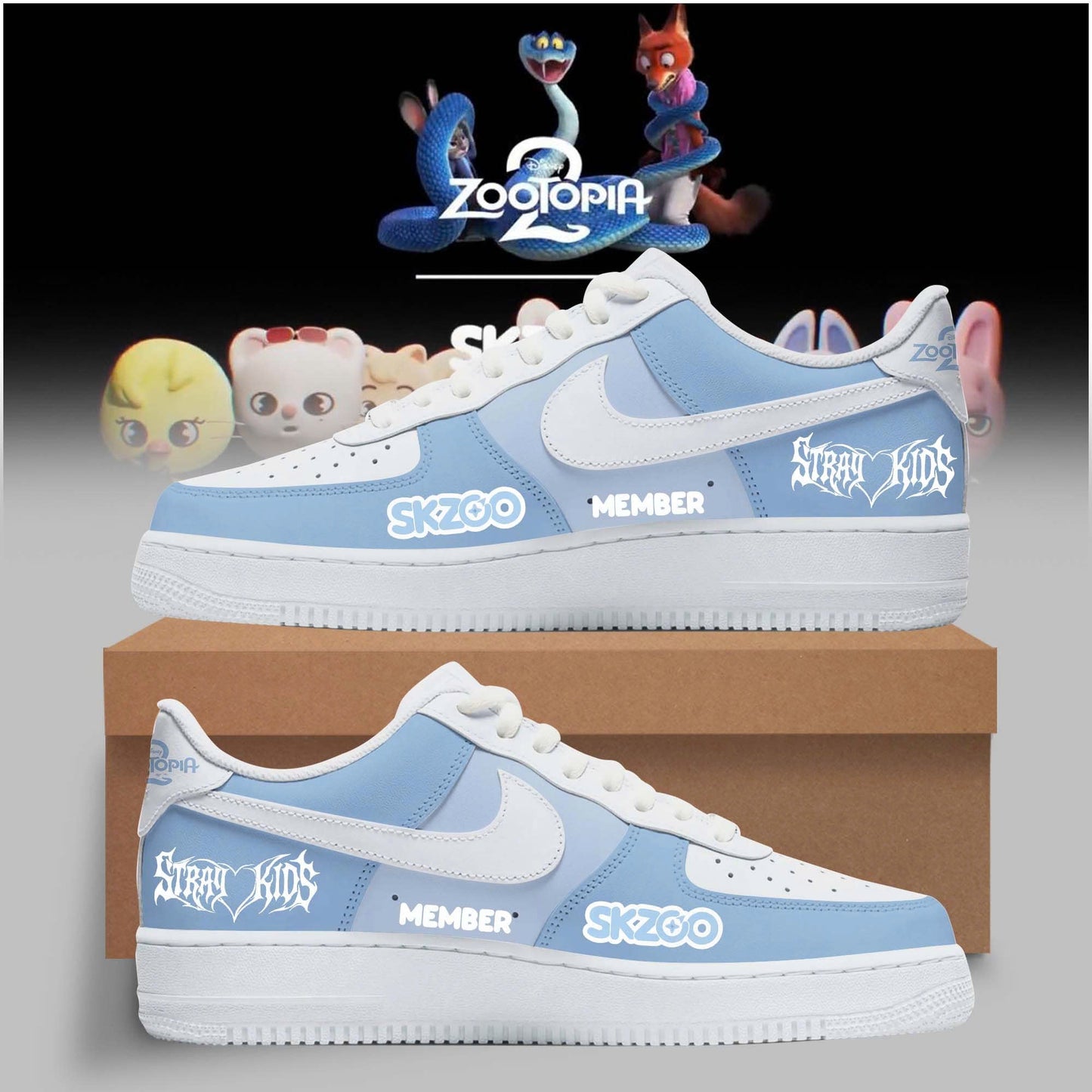 SKZOO x Zootopia 2 Collection “ AF1 - Custom Name/ Member