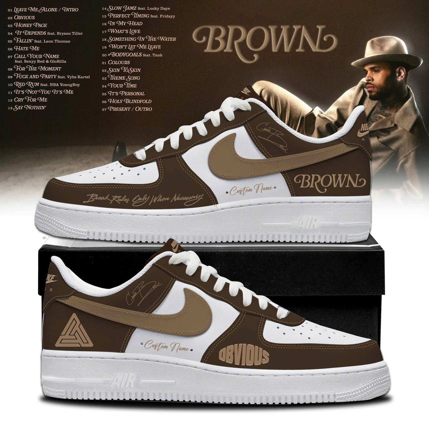 CHRIS BROWN’S BROWN ALBUM Limited Edition AF1 Sneaker