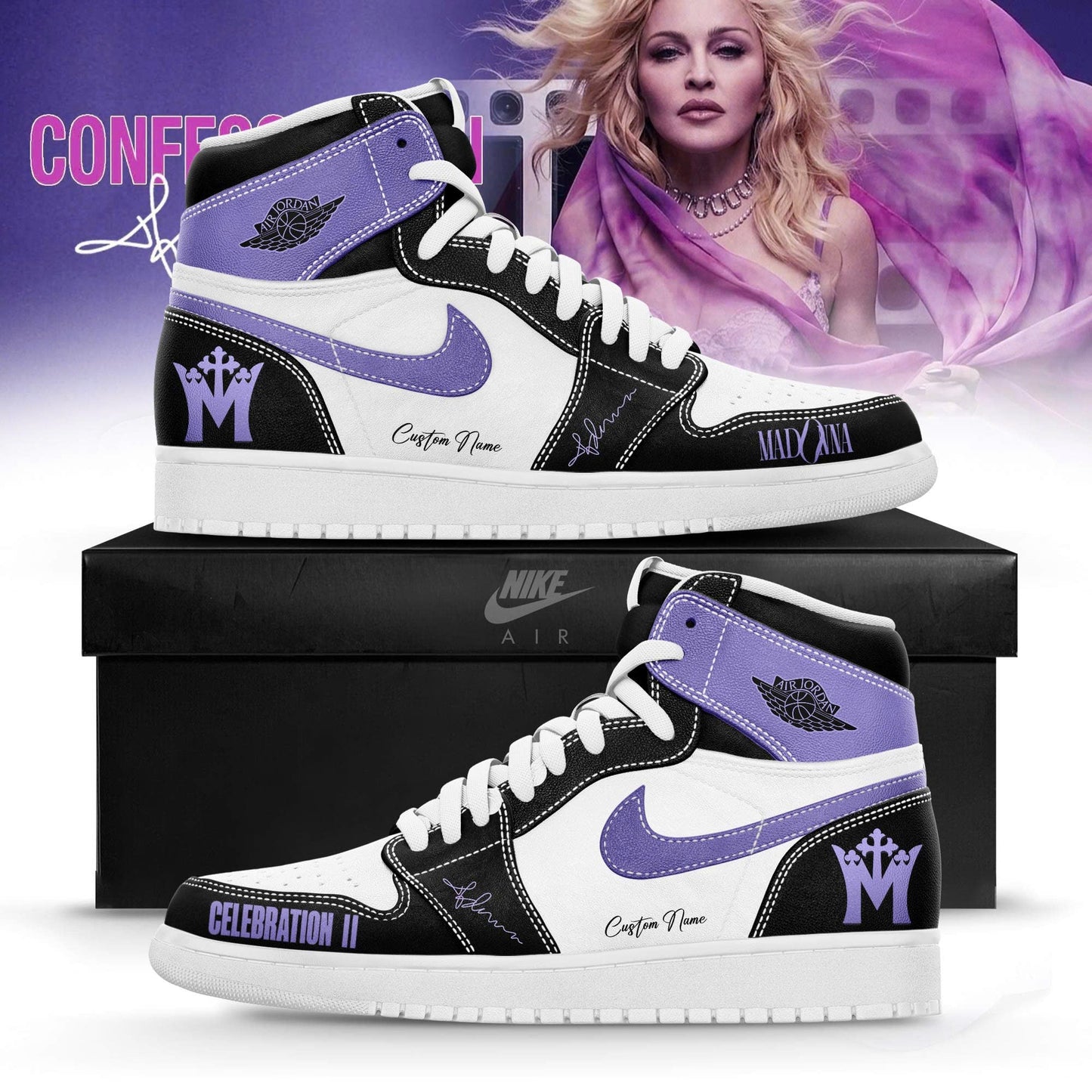 Madonna “Confessions II” Limited Edition AJ1 Sneakers