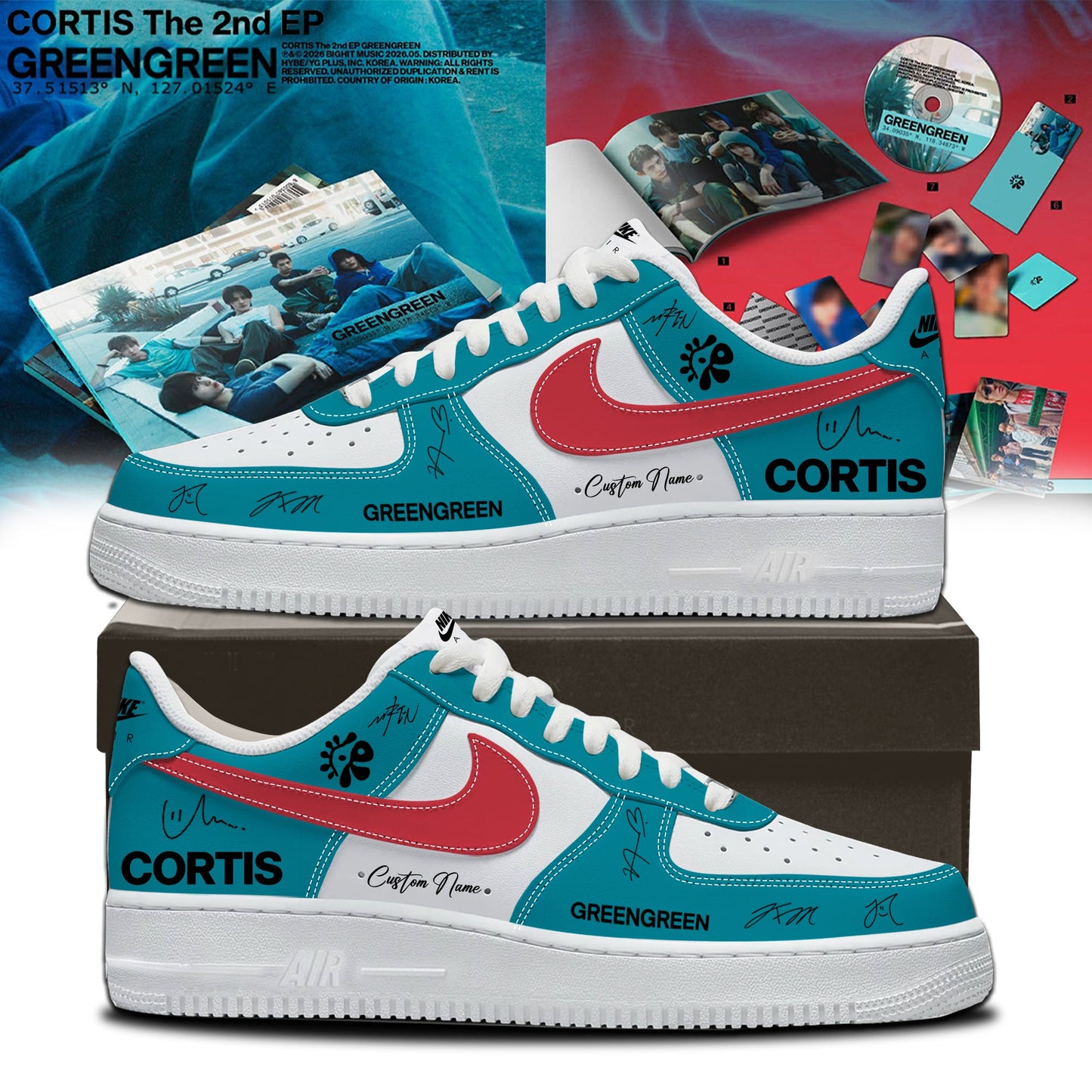 _CORTIS The 2nd EP [GREENGREEN] Limited Edition Signature – Shoes