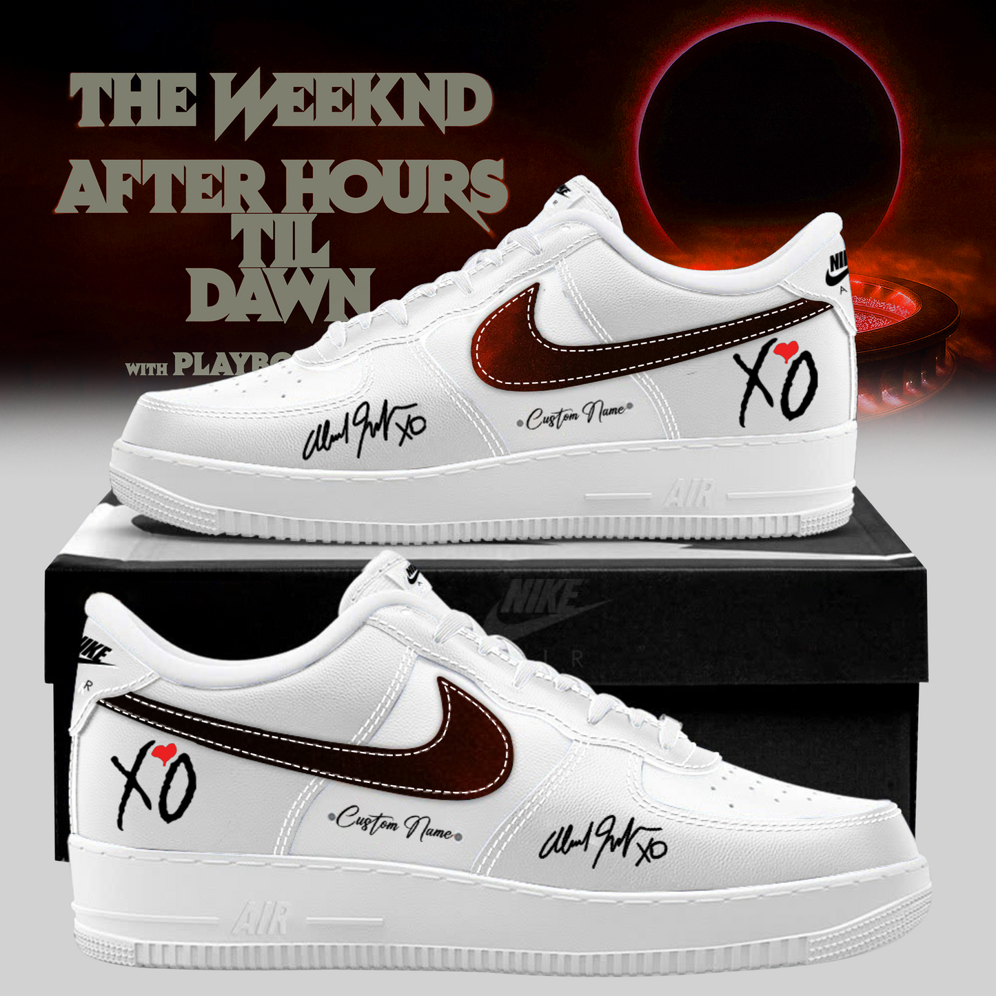 The Weeknd _ After Hours Till Dawn Tour Signature “ Shoes