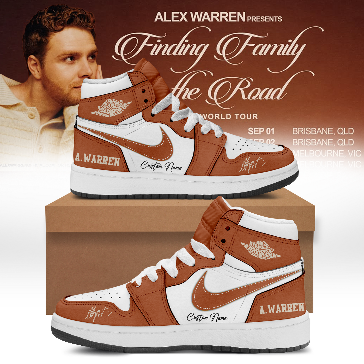 Alex Warren’s “Little Orphan Alex” Tour Shoes