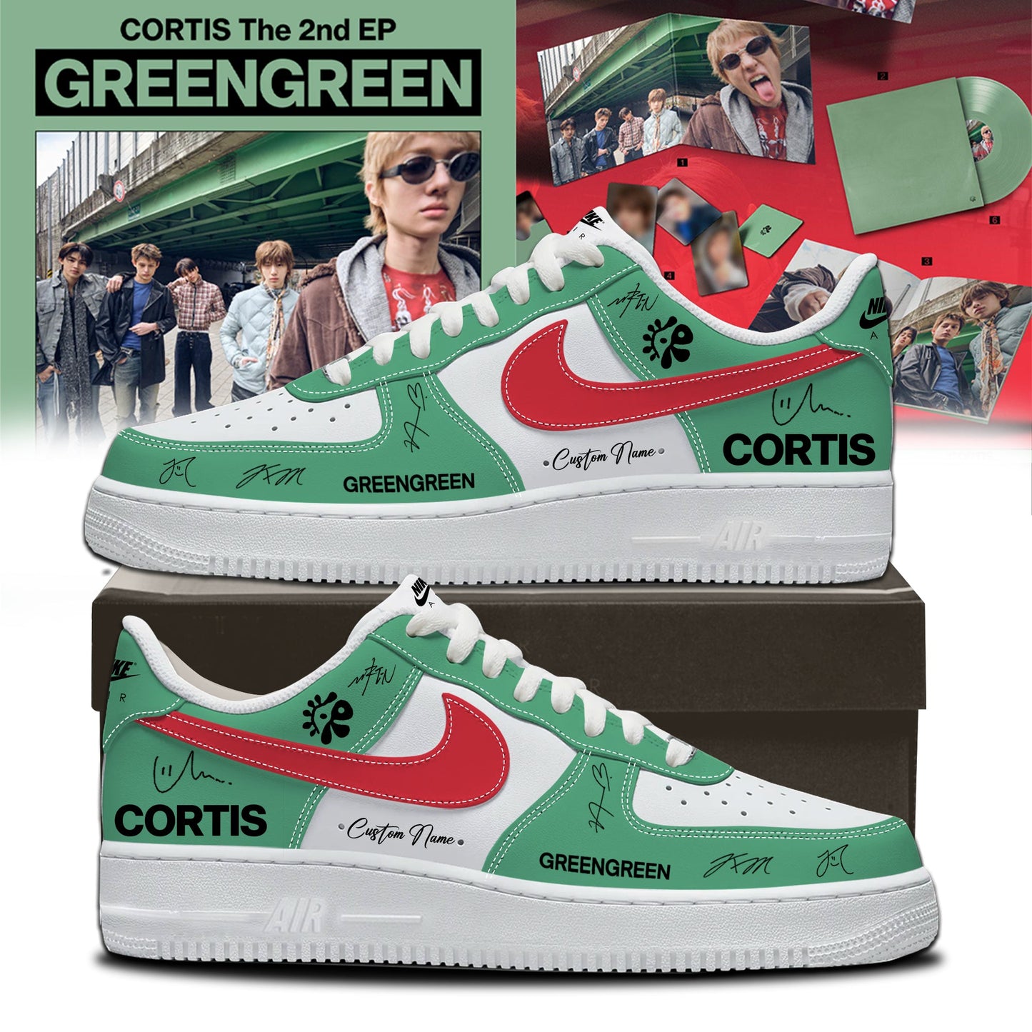 _CORTIS The 2nd EP [GREENGREEN] Limited Edition Signature – Shoes