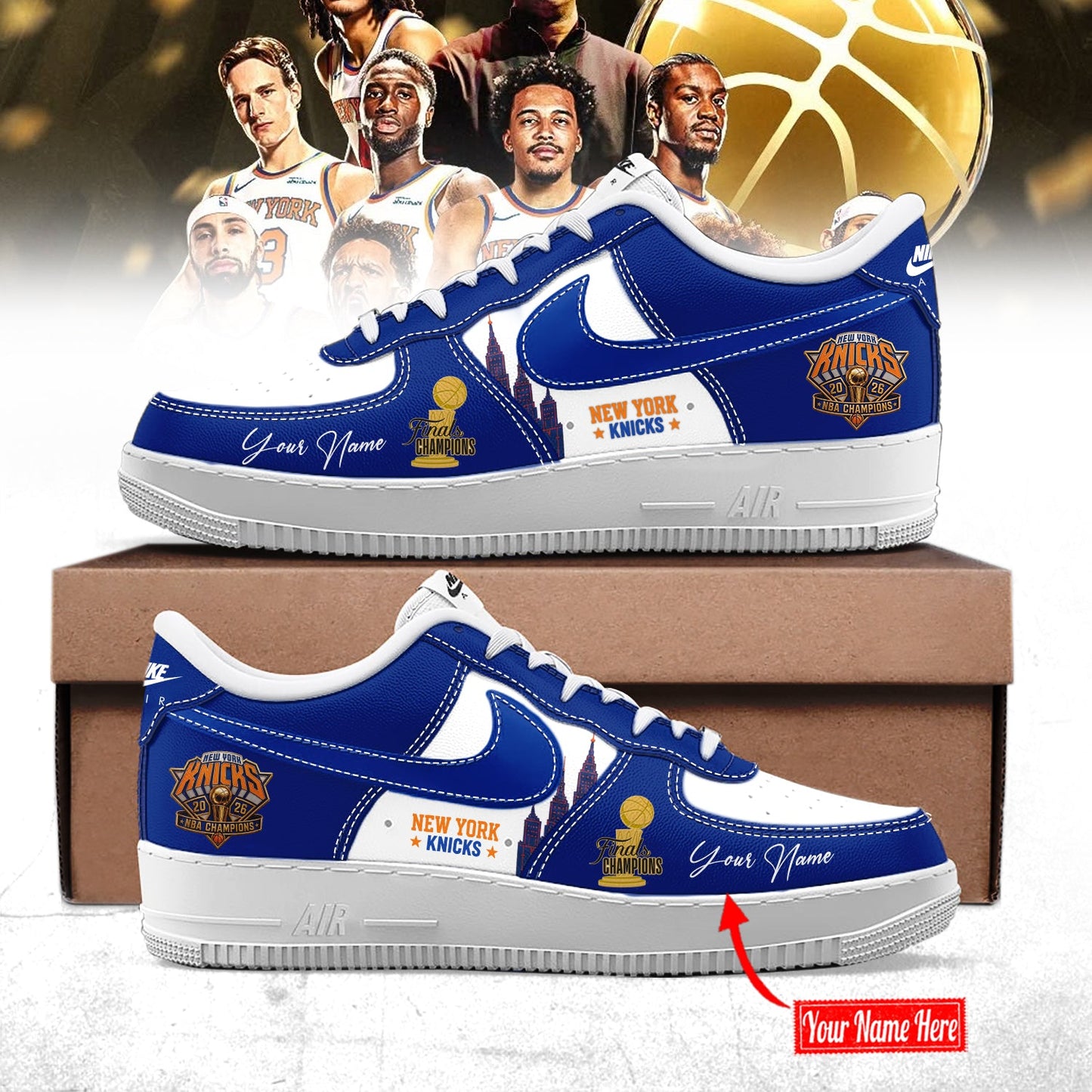 New York Knicks 2026 NBA Champions AF1 Sneaker