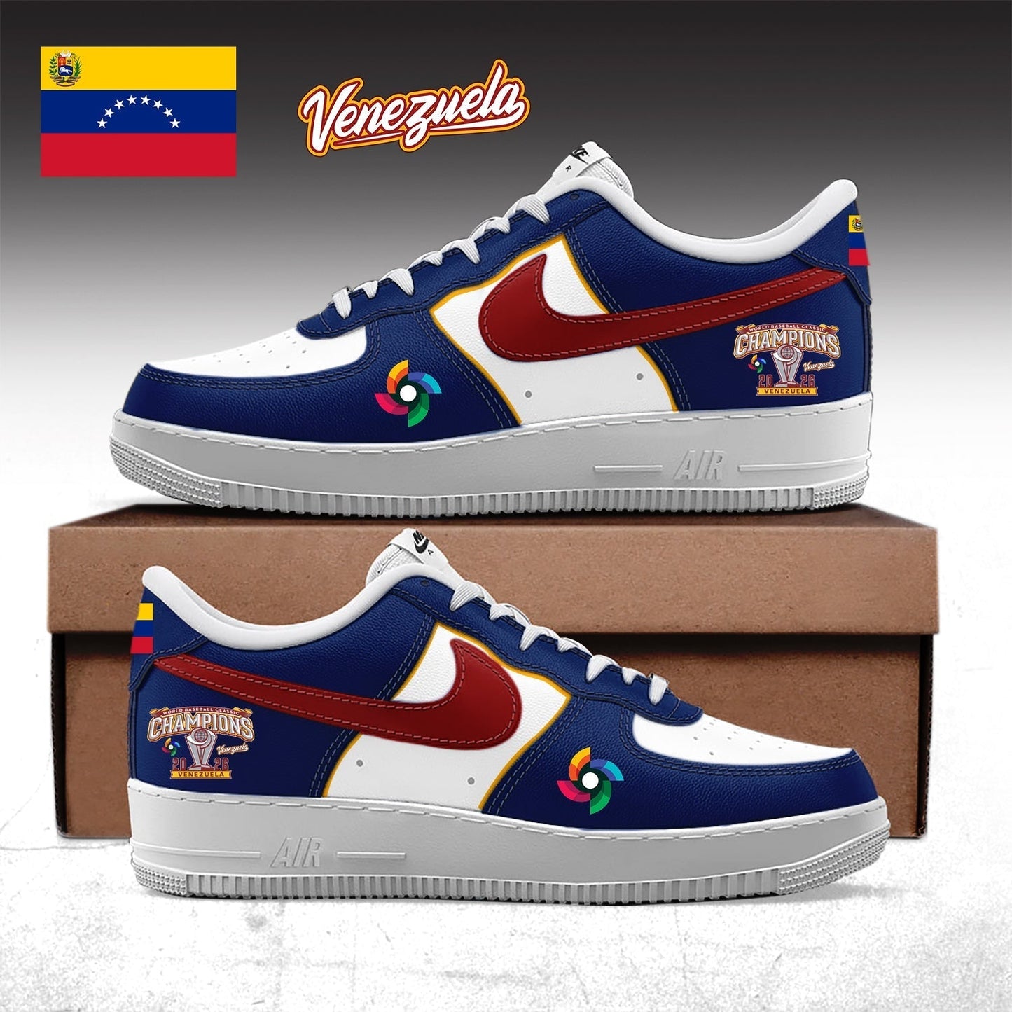 Venezuela 2026 World Baseball Classic Champions Limited Edition AF1 Sneaker