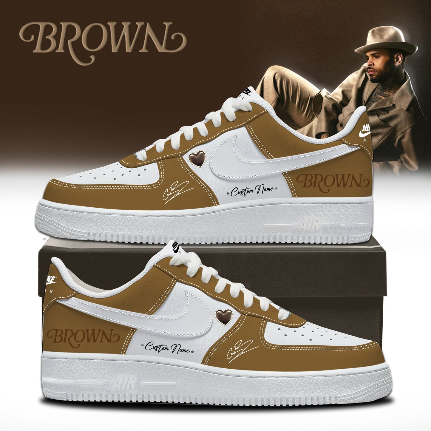 CHRIS BROWN’S BROWN ALBUM Limited Edition AF1 Sneaker