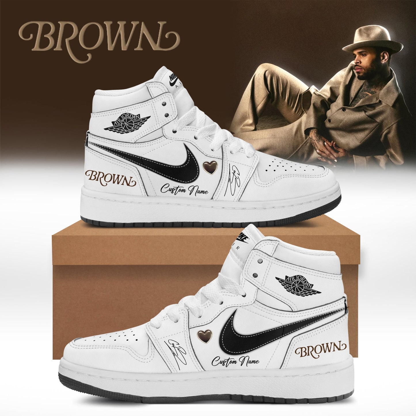 CHRIS BROWN’S BROWN ALBUM Limited Edition JD1 Shoes