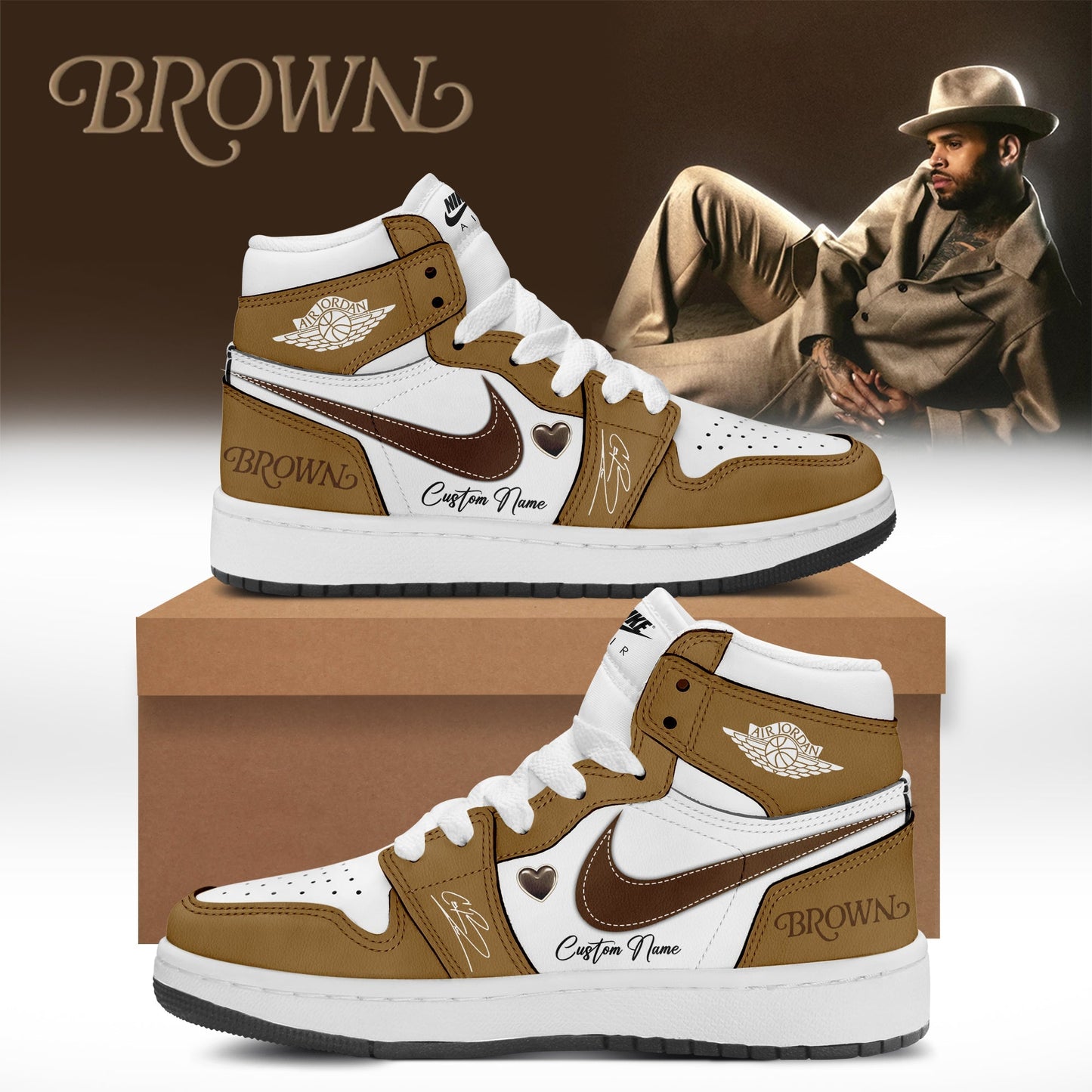 CHRIS BROWN’S BROWN ALBUM Limited Edition JD1 Shoes