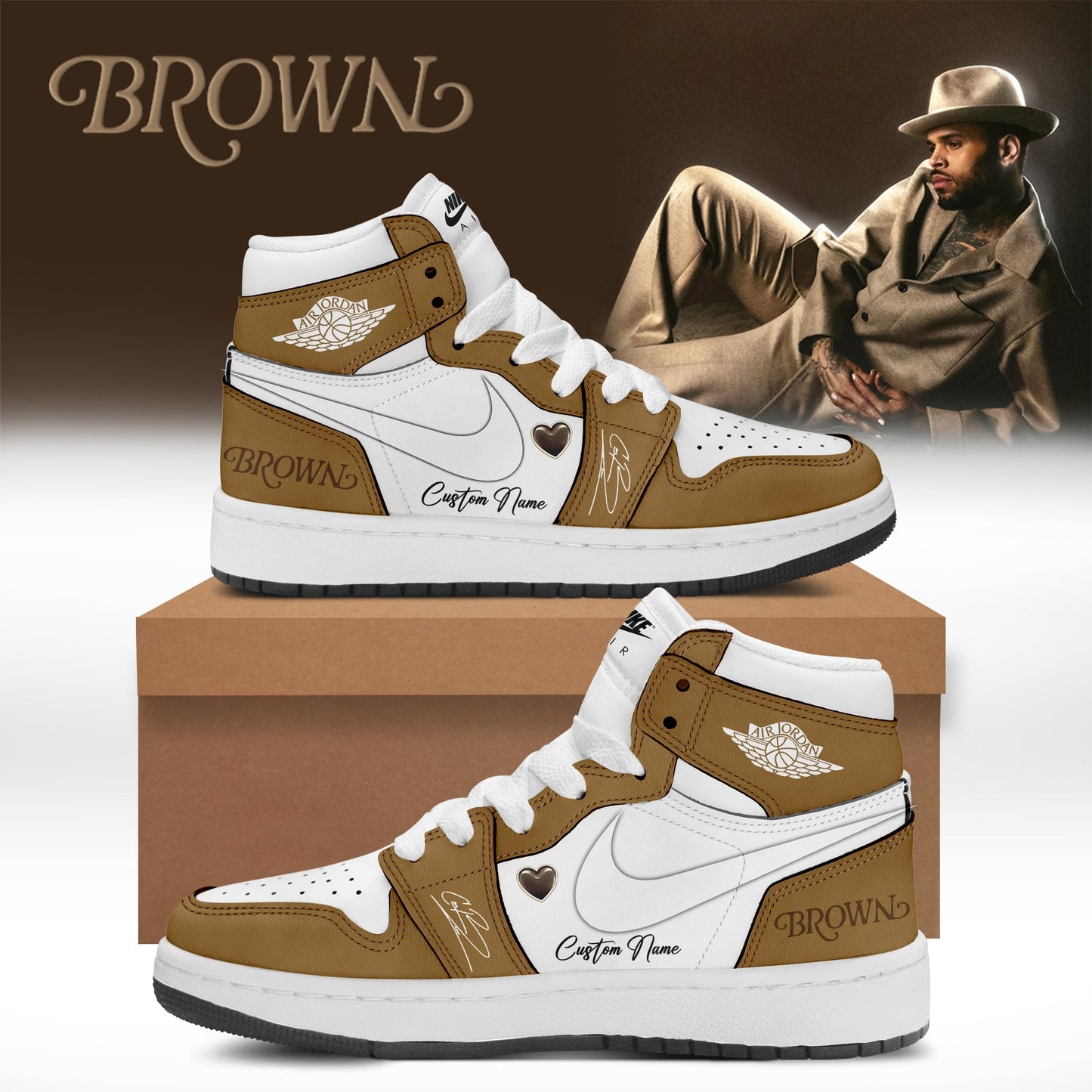 CHRIS BROWN’S BROWN ALBUM Limited Edition JD1 Shoes