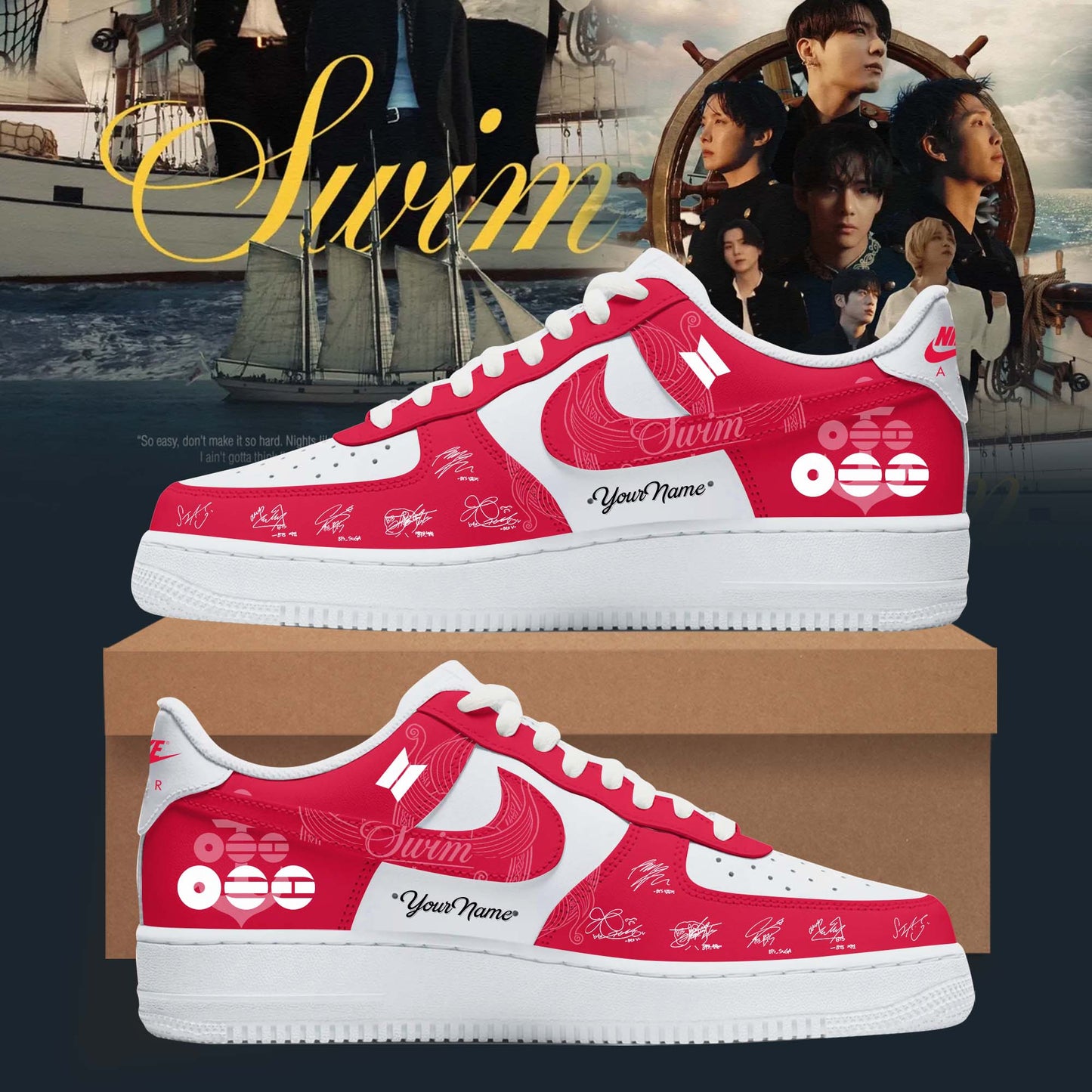Swim Arirang Album Mixed Mesh Shoes