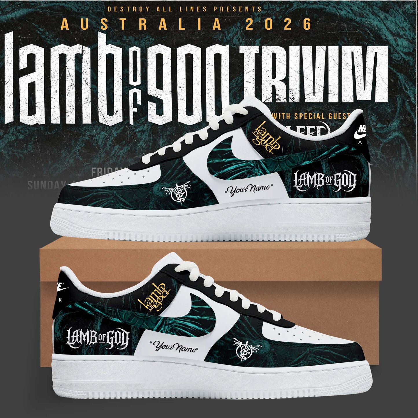 LAMB OF GOD x TRIVIUM – AUSTRALIA 2026 COLLECTION SHOES