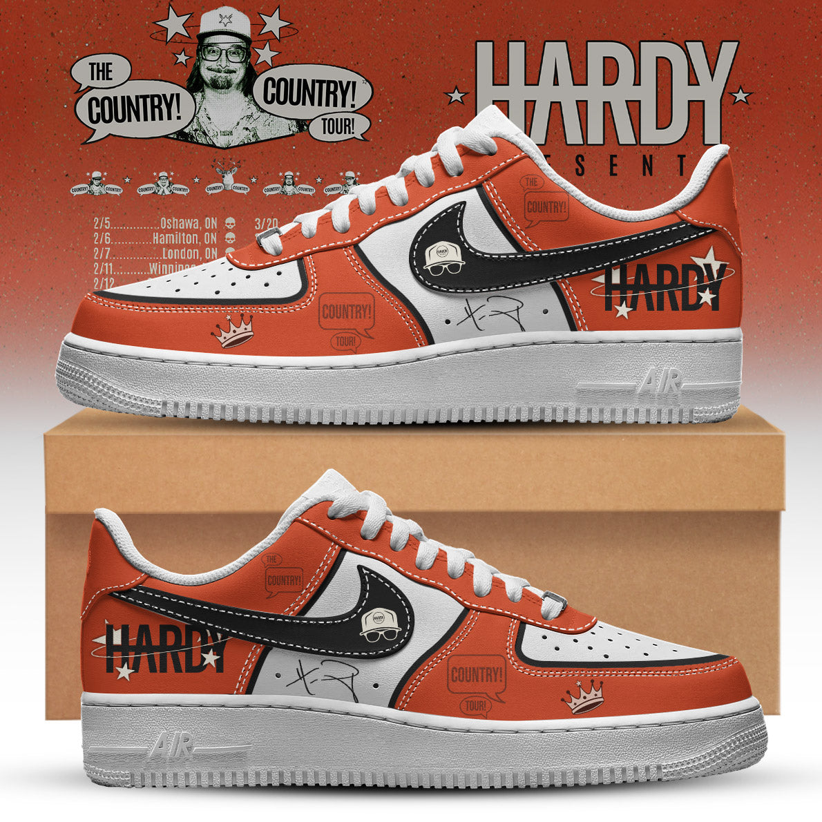 Hardy The Country Country Tour 2026 Shoes