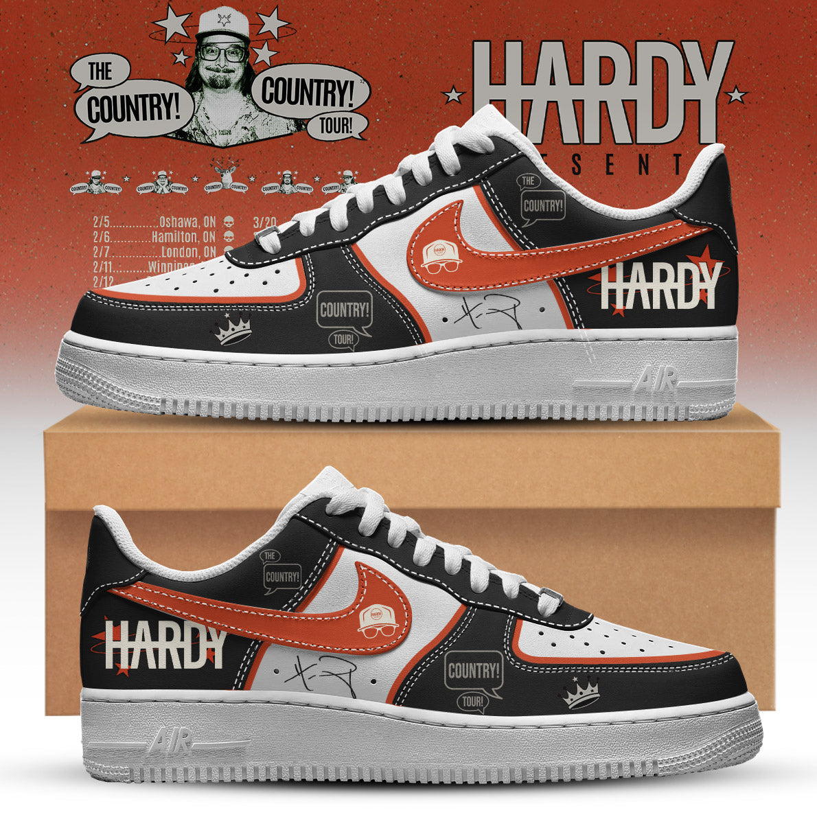 Hardy The Country Country Tour 2026 Shoes