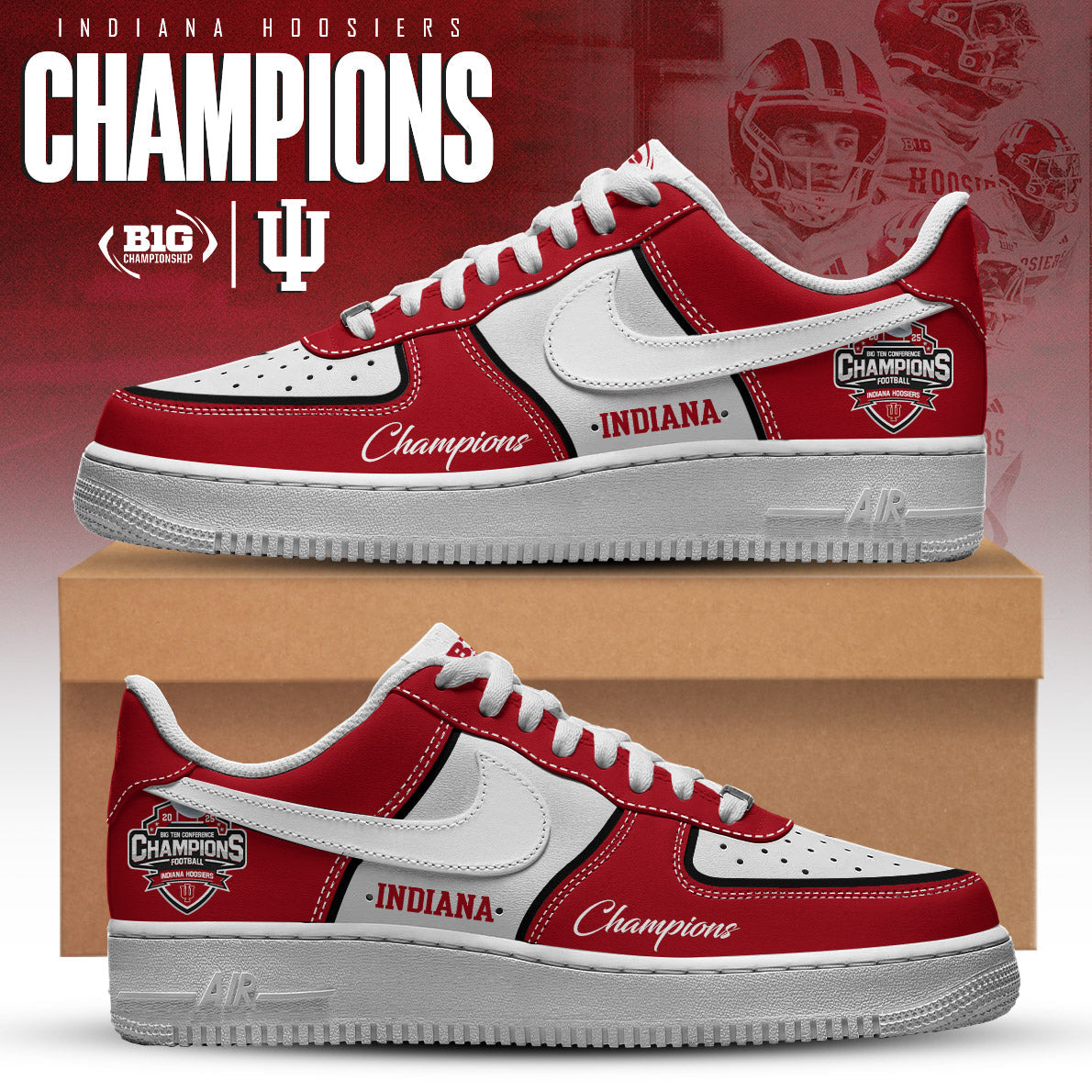 Indiana Hoosiers Champions Limited Edition AF1 Sneaker
