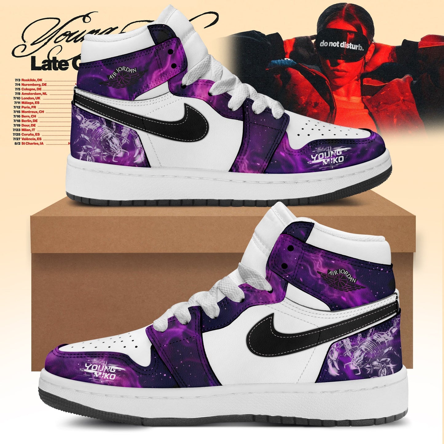 Air Jordan 1: Young Miko “ Purple Chaos High