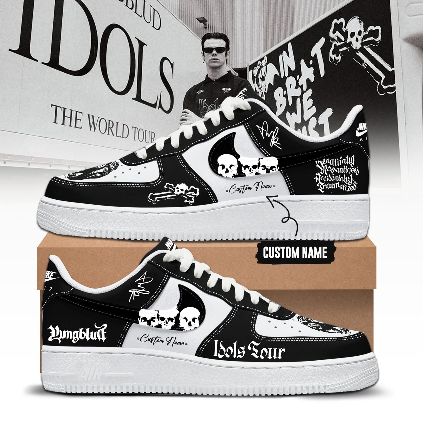 YBD Idols The World Tour 2026 Limited Edition AF1 Sneakers