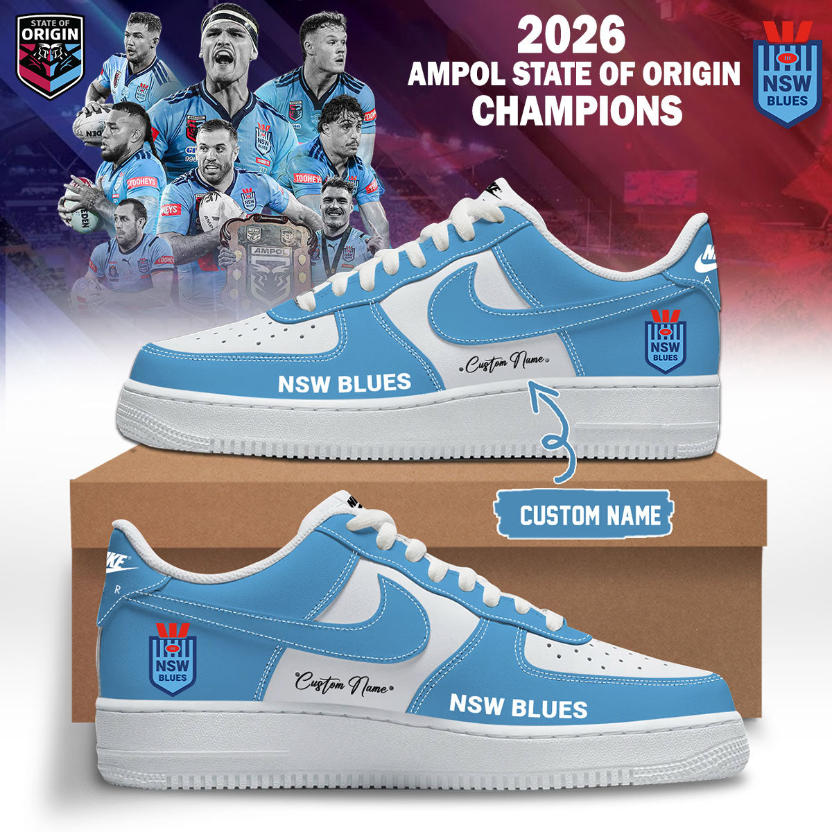 NSW Blues Champions State of Origin 2026 AF1