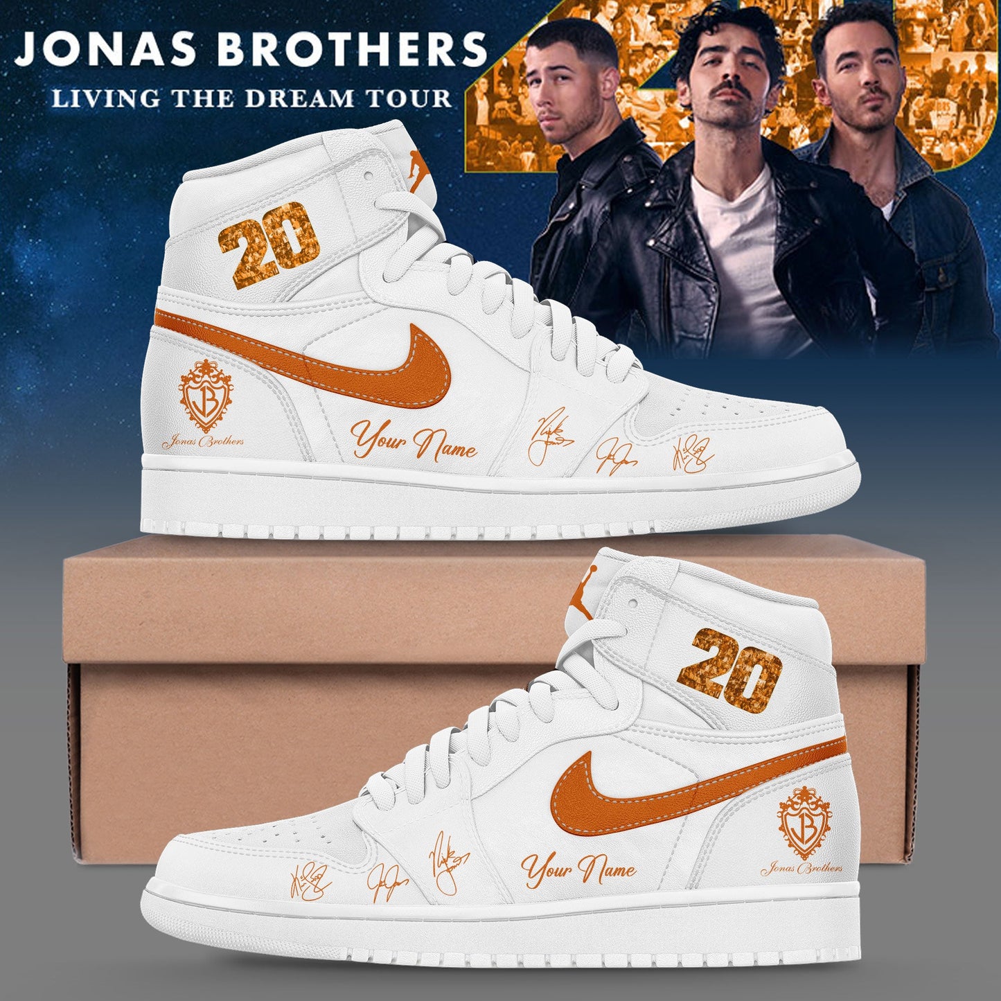 Nick Jonas Sunday Best 2026 Signature Custom Name JD Shoes