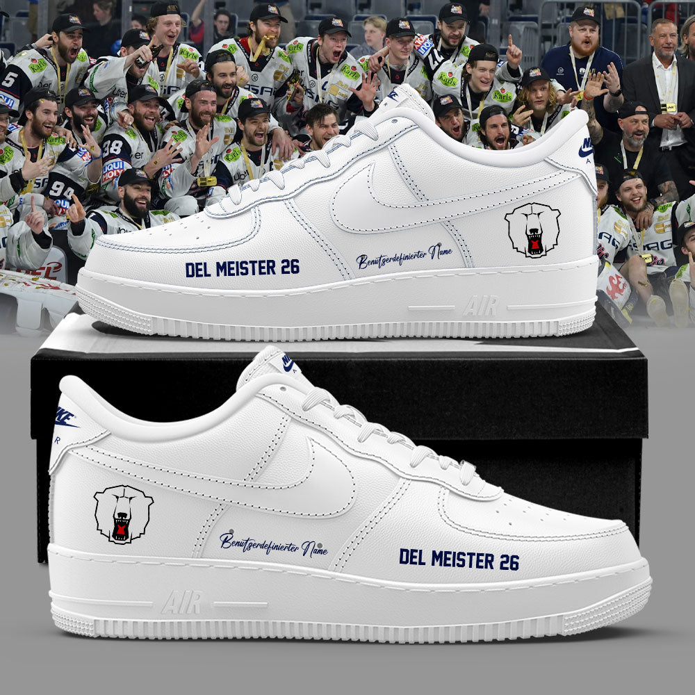 Eisbären Berlin Deutsche Eishockey Liga Meister 2026 Custom Name Shoes White