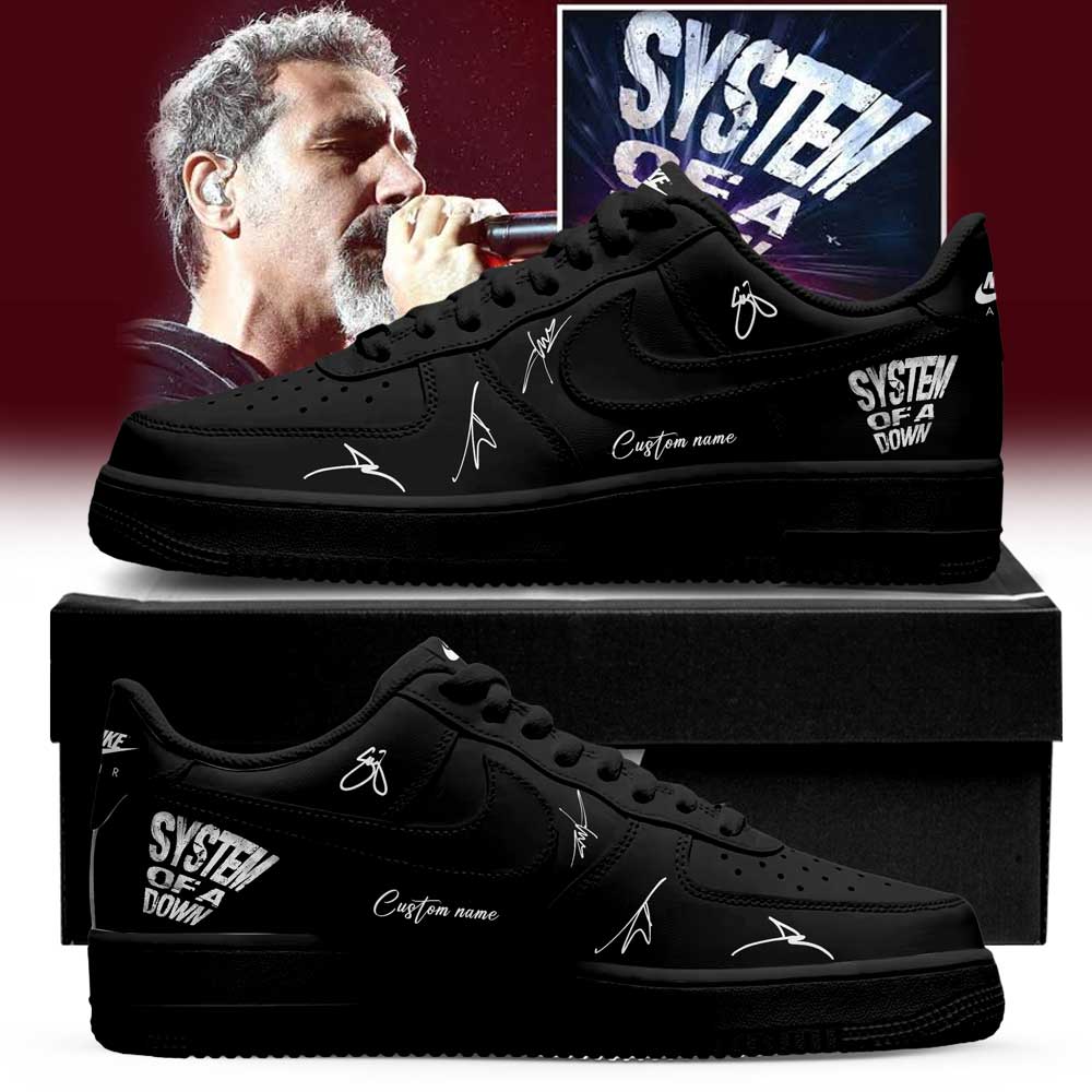 System Of A Down Queens of the Stone Age và Acid Bath Limited Signature Custom Name Shoes
