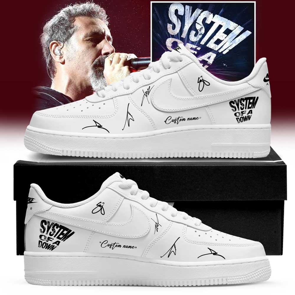 System Of A Down Queens of the Stone Age và Acid Bath Limited Signature Custom Name Shoes