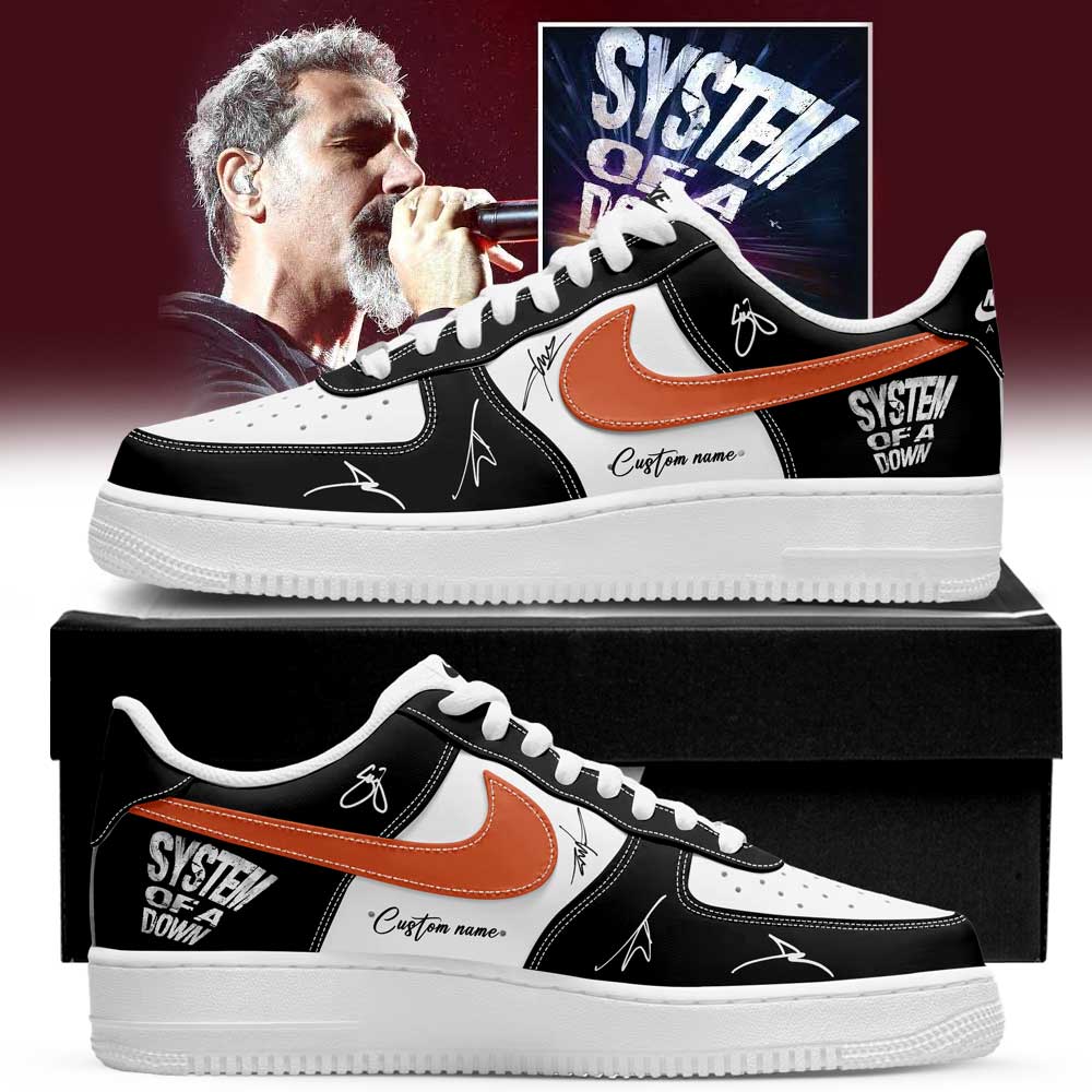 System Of A Down Queens of the Stone Age và Acid Bath Limited Signature Custom Name Shoes